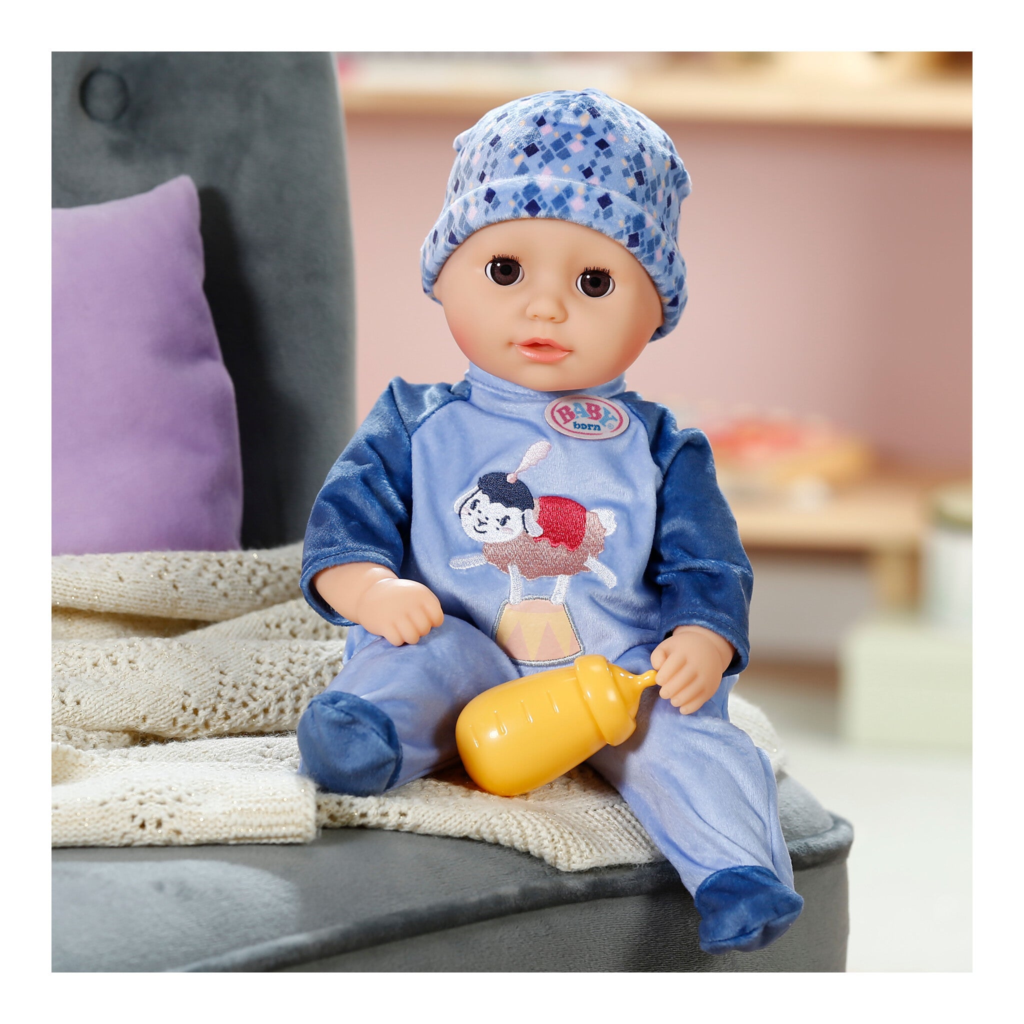 BABY born Alex 36cm Soft Baby Boy Doll with Bottle