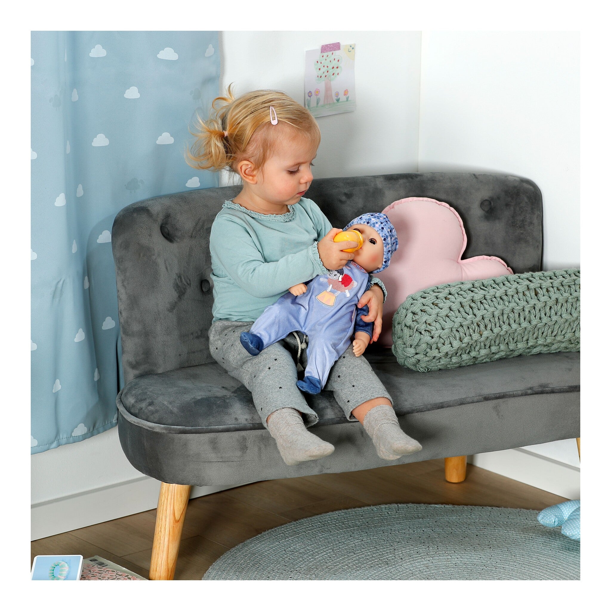 BABY born Alex 36cm Soft Baby Boy Doll with Bottle