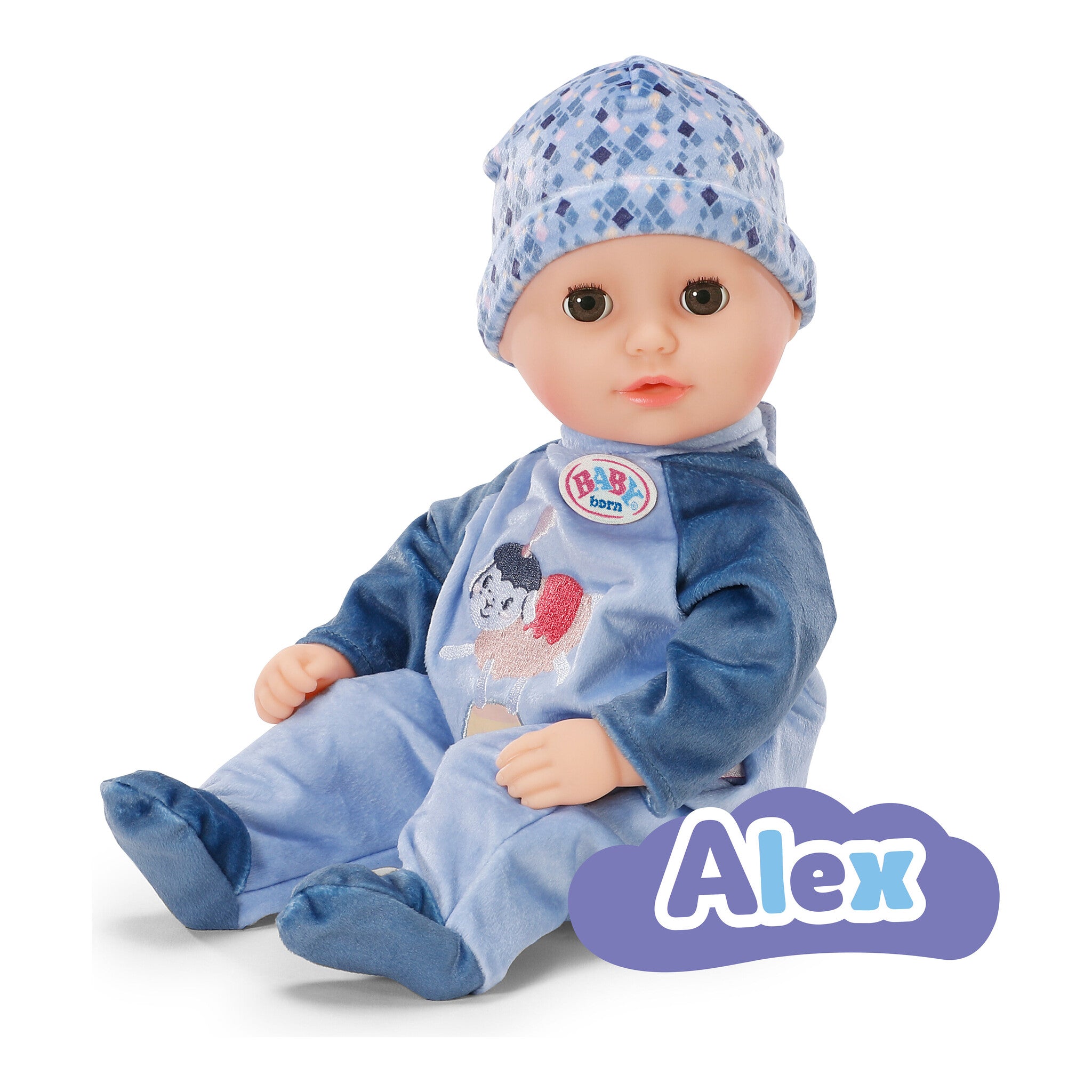 BABY born Alex 36cm Soft Baby Boy Doll with Bottle