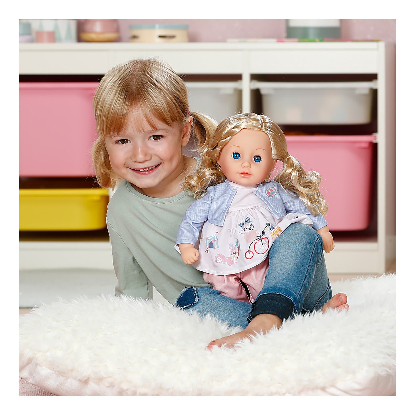 BABY born Sophia Rose 36cm Doll with Hair and Sleeping Eyes