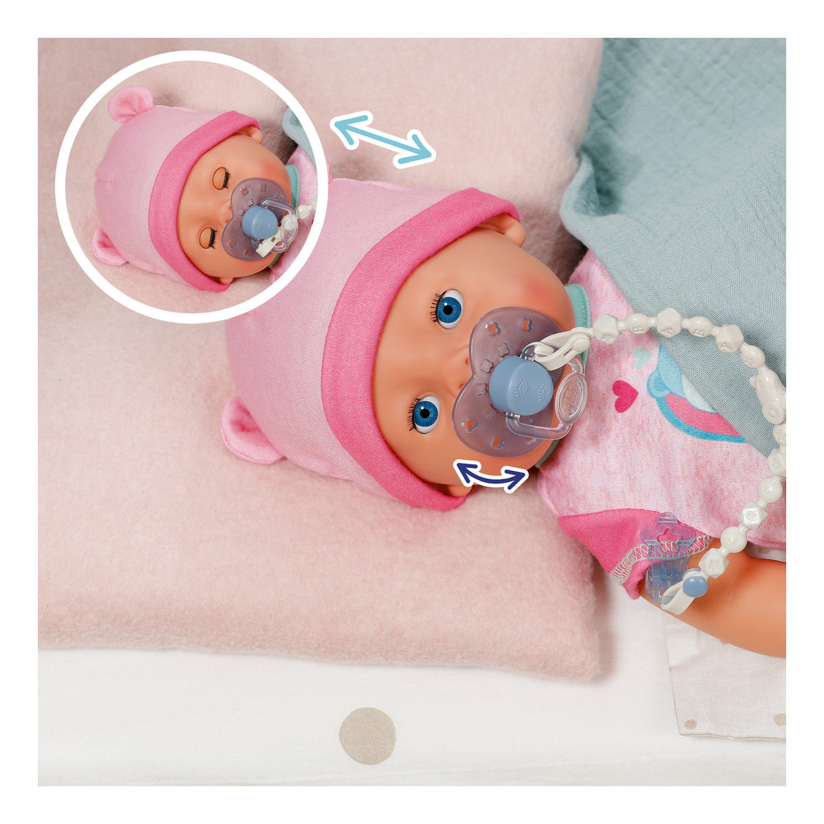 BABY born Magic Dummy with Clip for 43 cm Dolls – Assorted