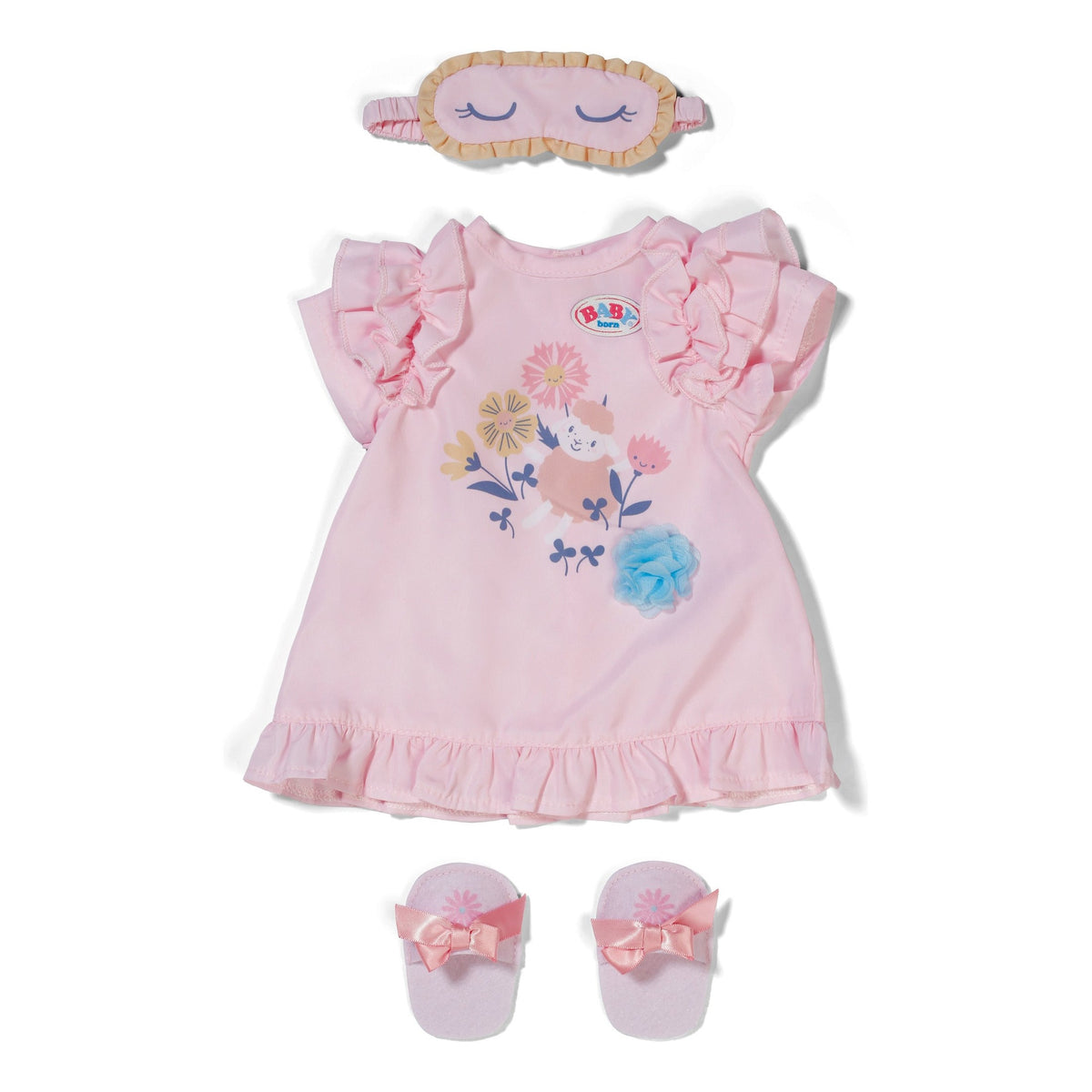 BABY born Night Gown Set with Sleep Mask and Slippers 43cm