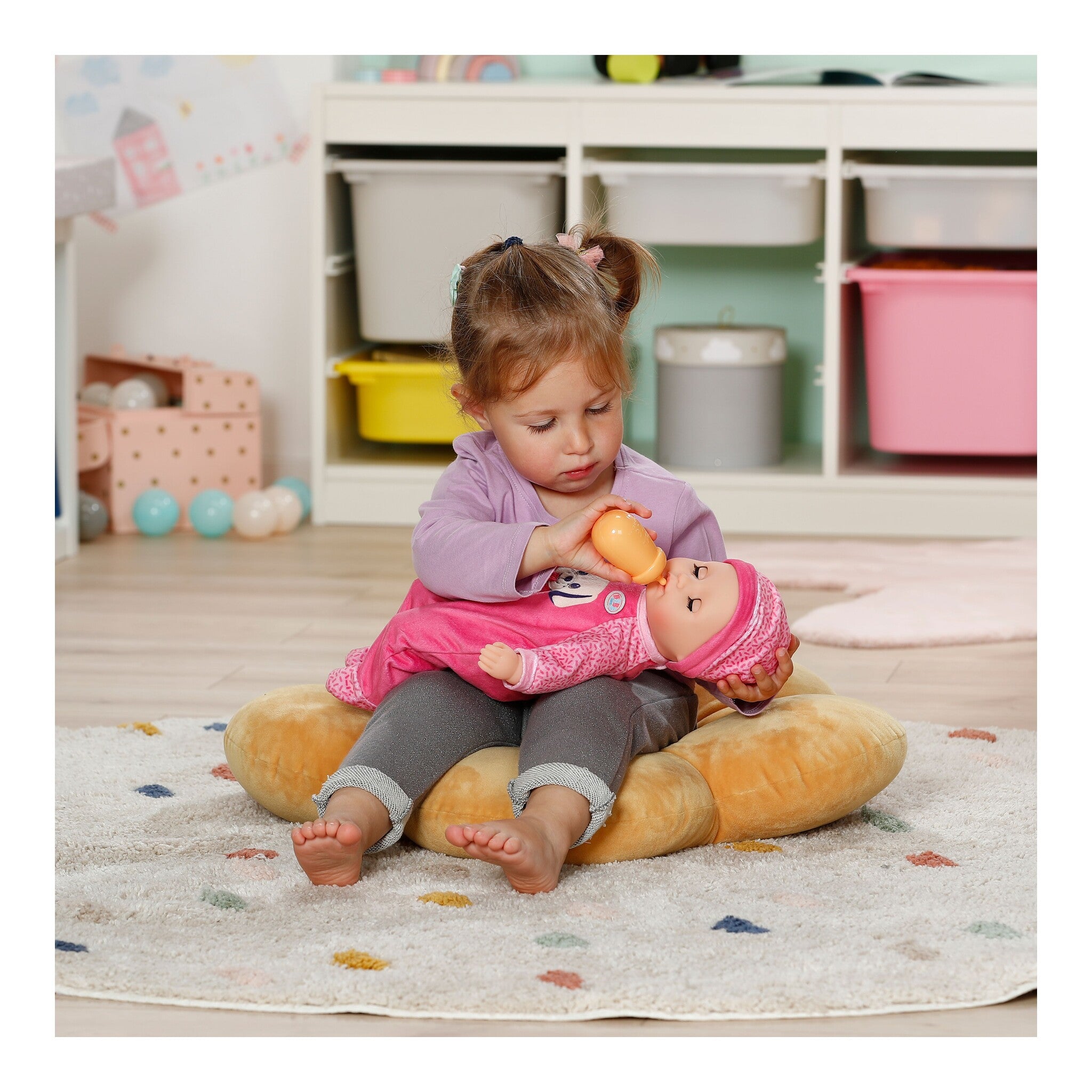 BABY born Anna Pink 36cm Doll with Bottle