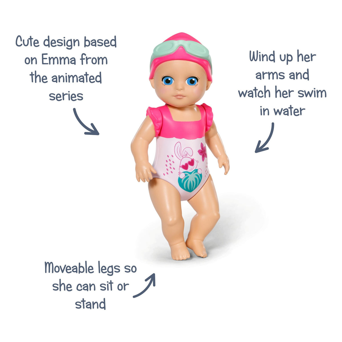 BABY born Splish Splash Swimming Emma Bath Toy 15cm