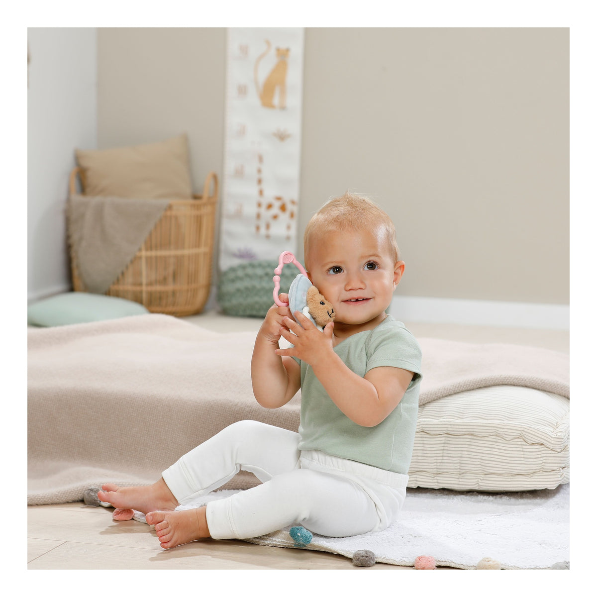BABY born for babies Plush Dummy with Teething Ring