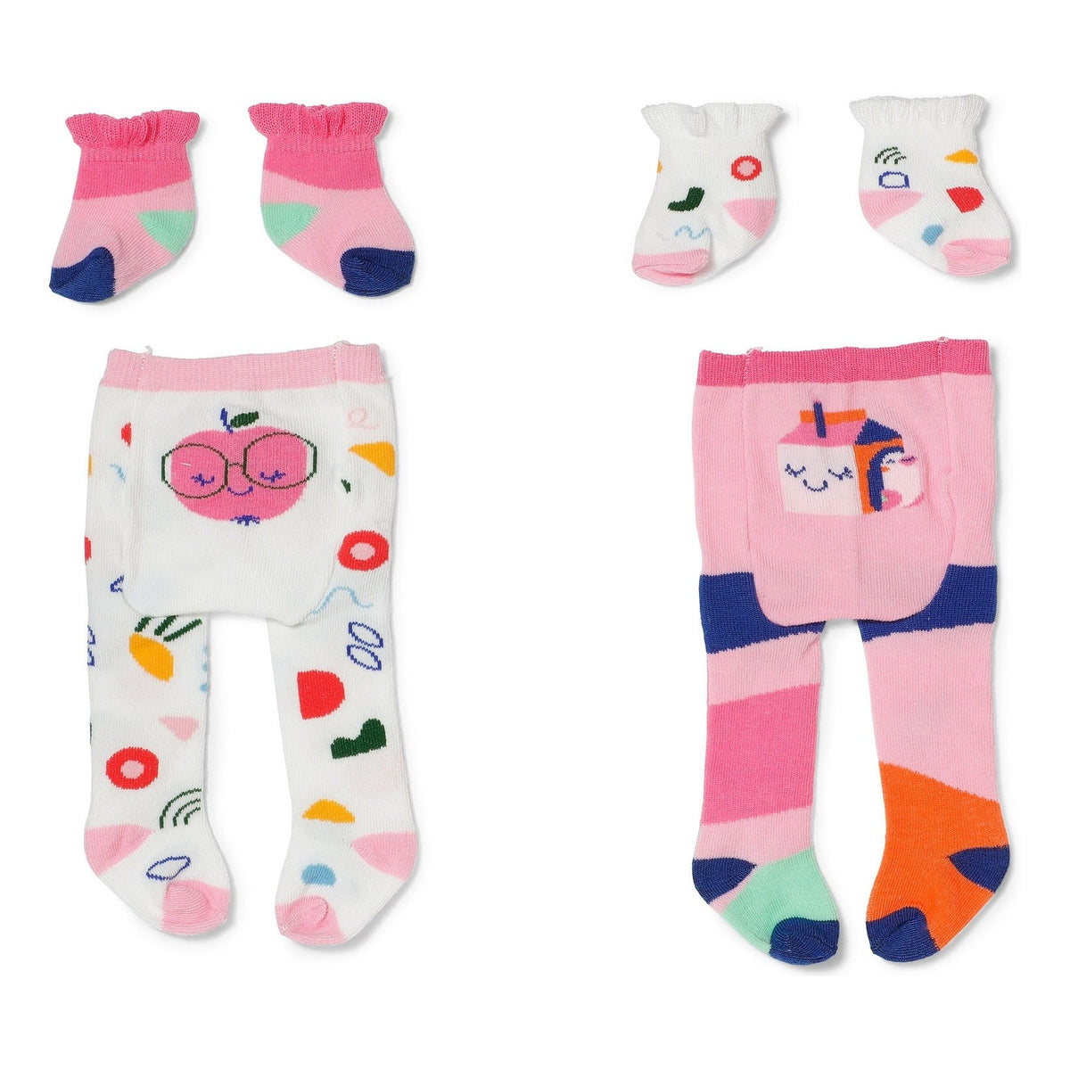 BABY born Tights & Socks for 43cm Dolls – 2 Assorted Styles