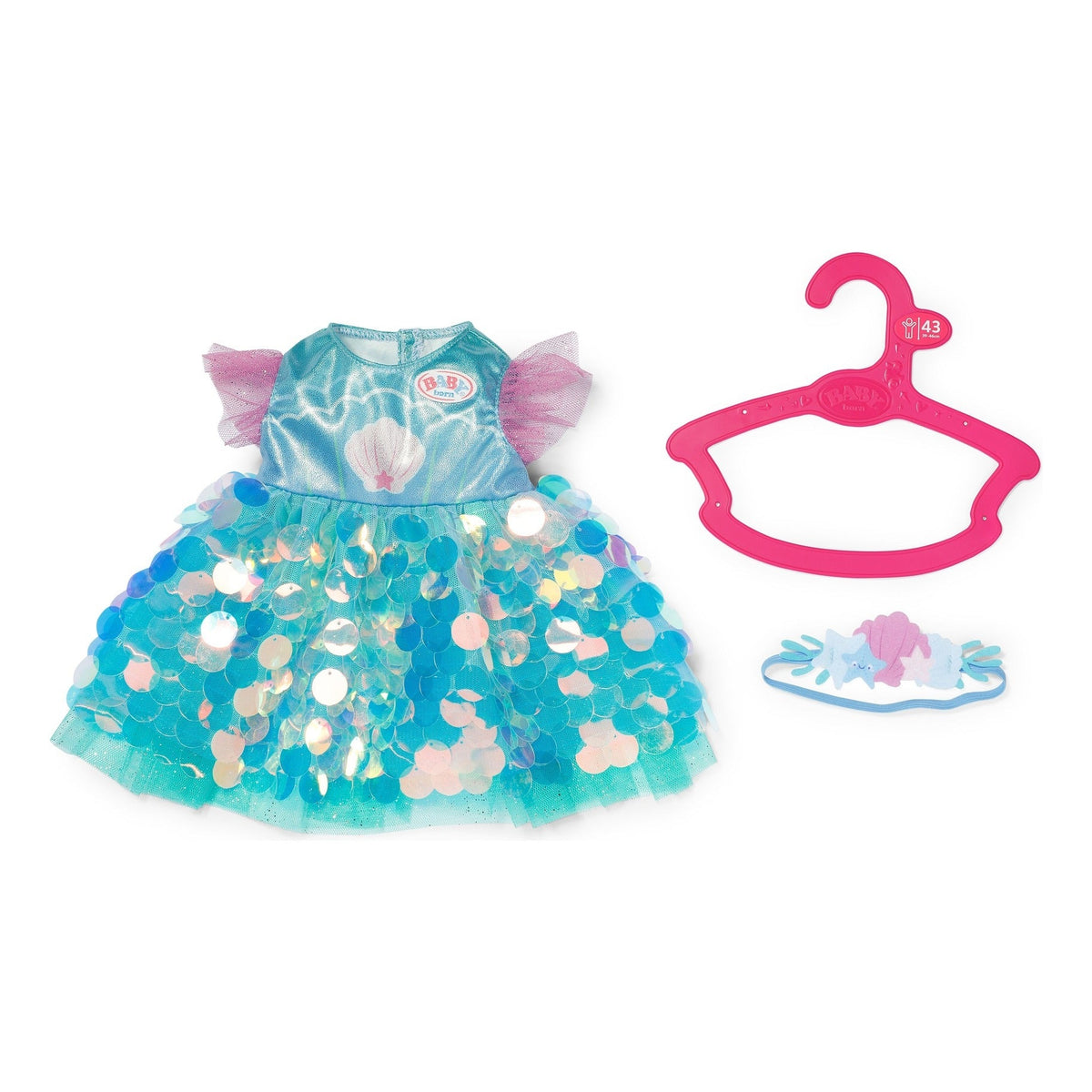 BABY born Mermaid Outfit Dress for 43cm Dolls
