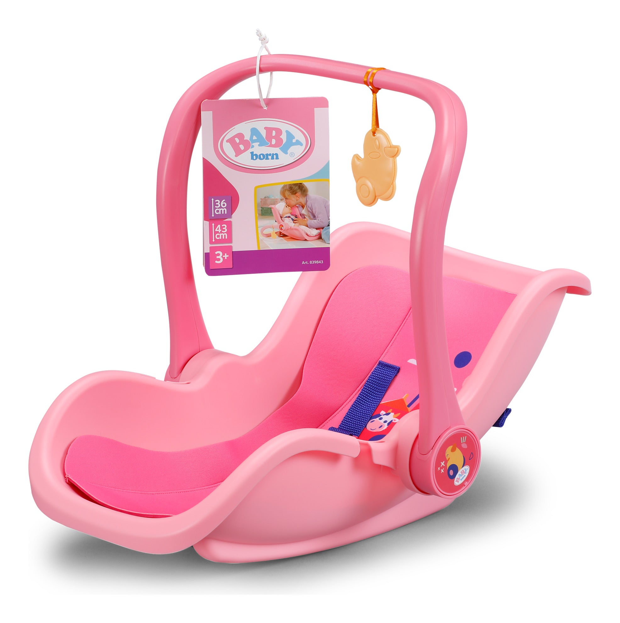 BABY born Comfort Seat Pink Doll Carrier and Rocking Seat