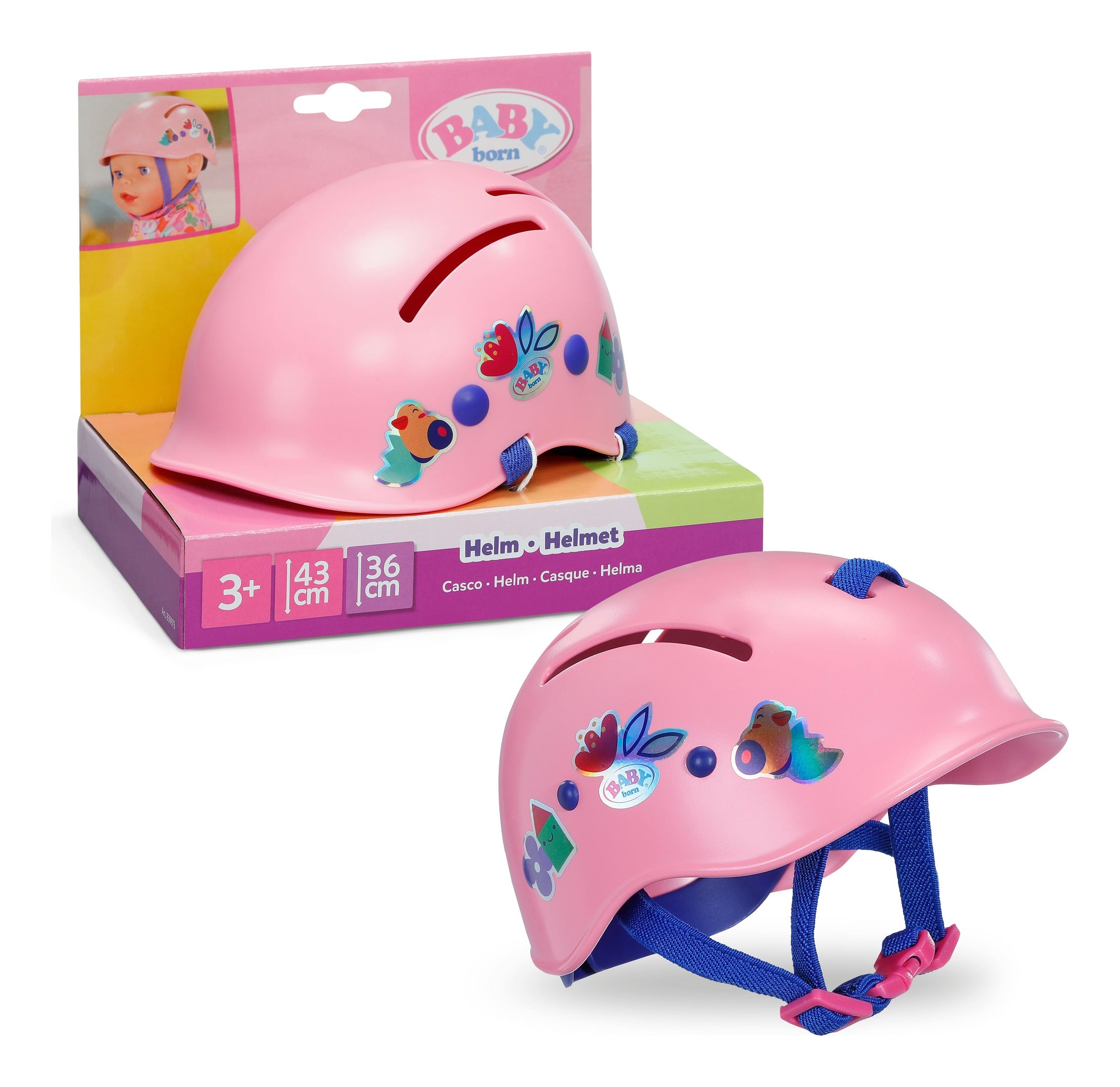 BABY born Pink Helmet for 36–43cm Dolls
