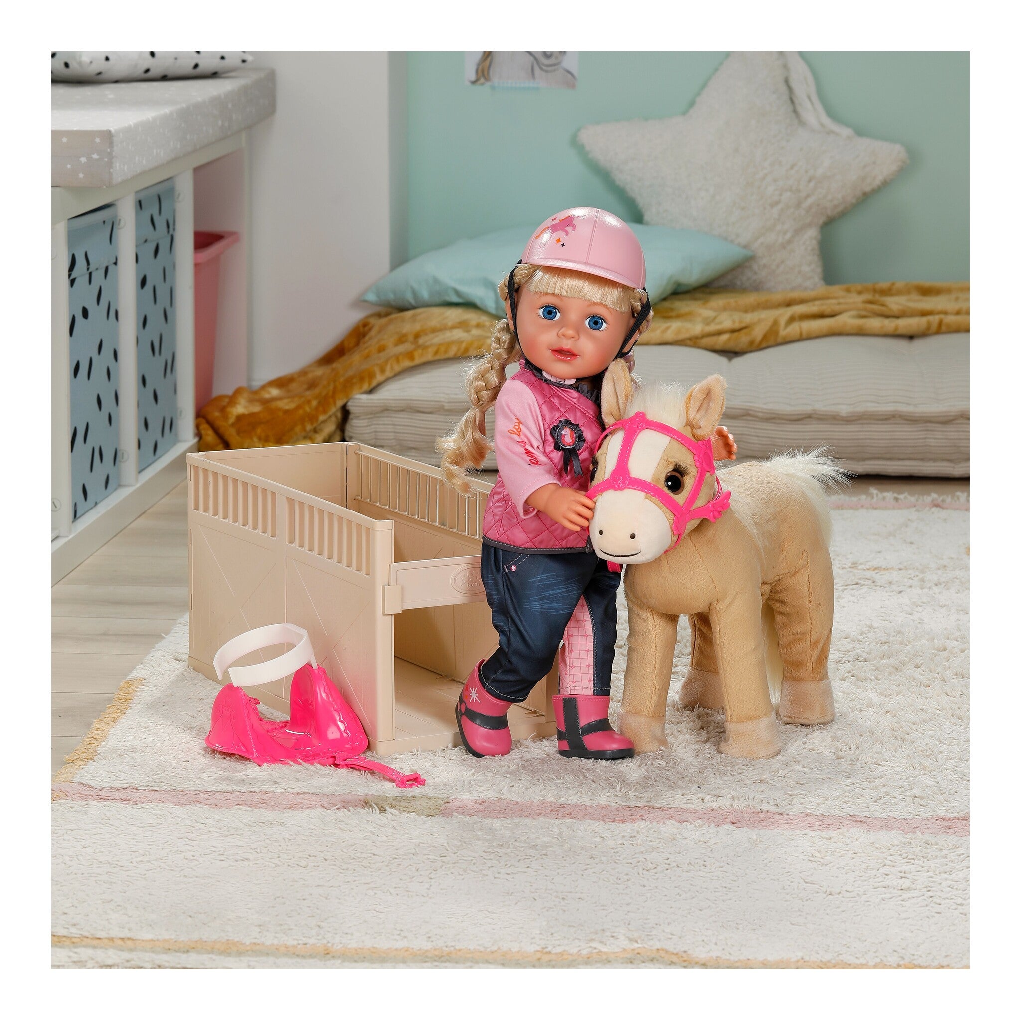 BABY born My Horse Cutie with Stable Box