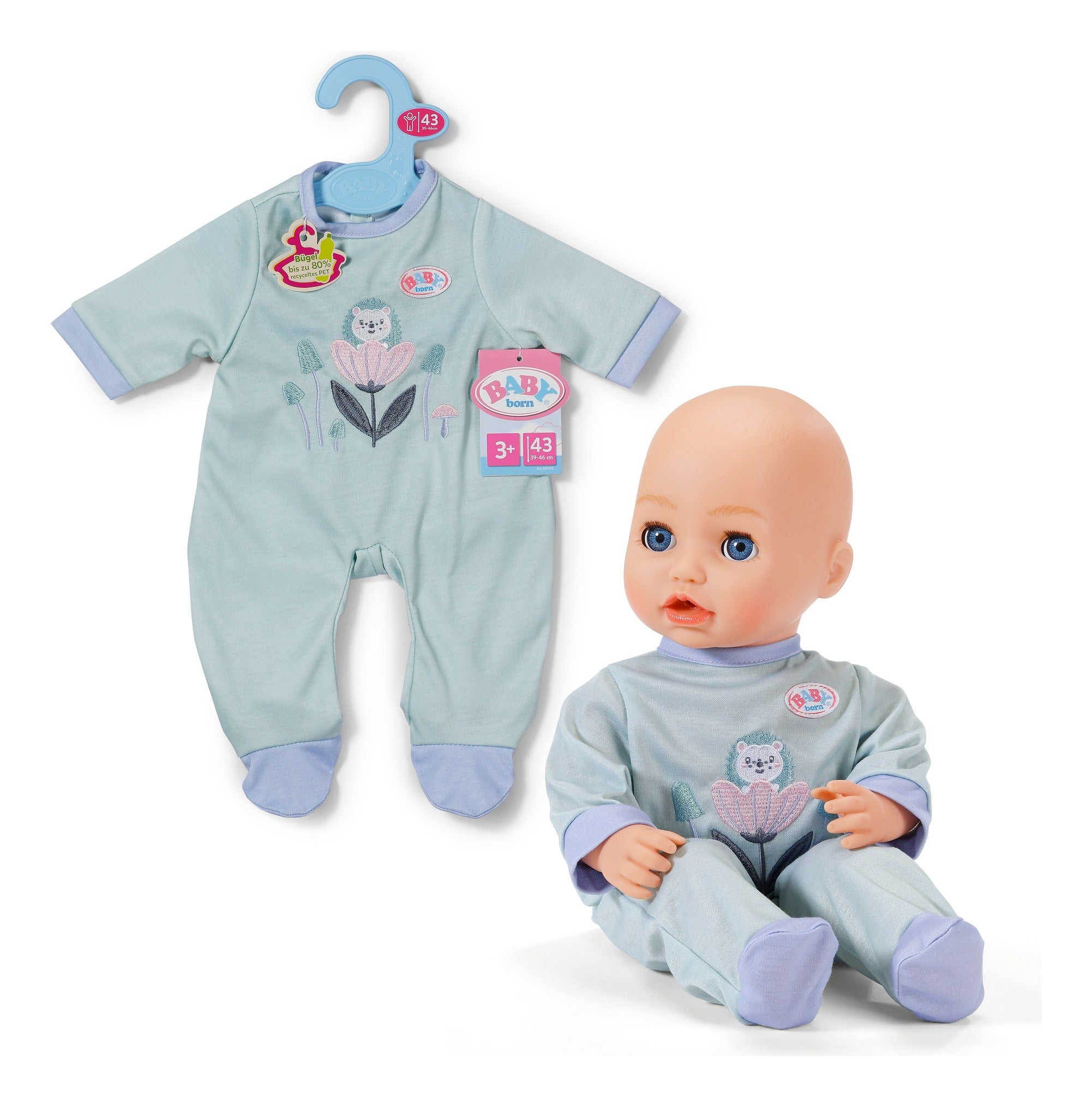 BABY born Mint Floral Romper for 43cm Dolls