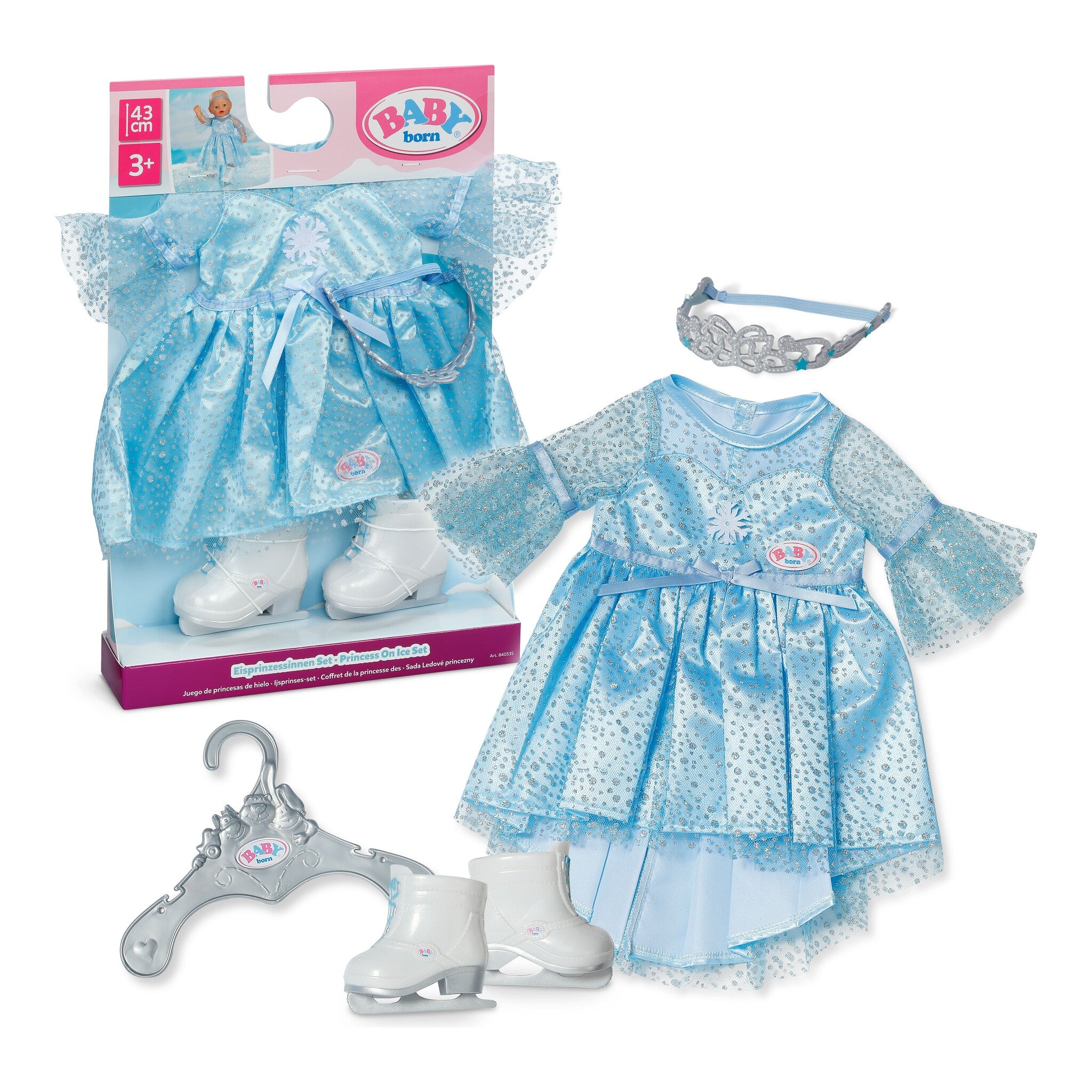 BABY born Princess On Ice Outfit Set for 43cm Dolls