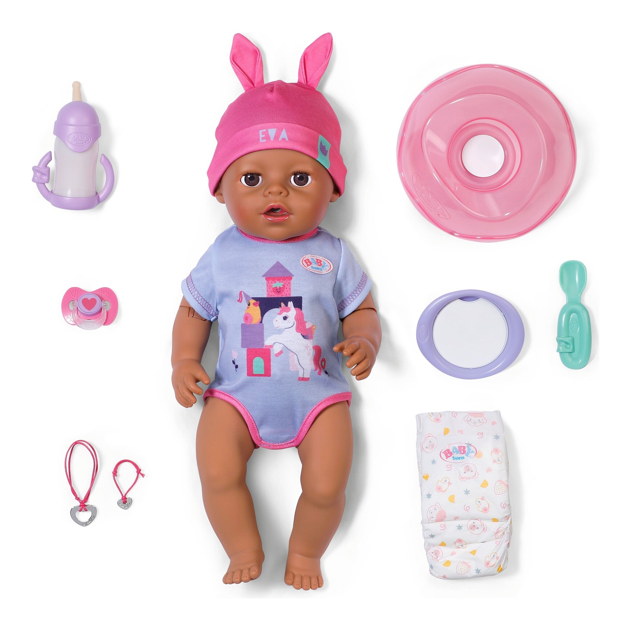 BABY born Eva Click & Play Interactive Baby Doll 43cm