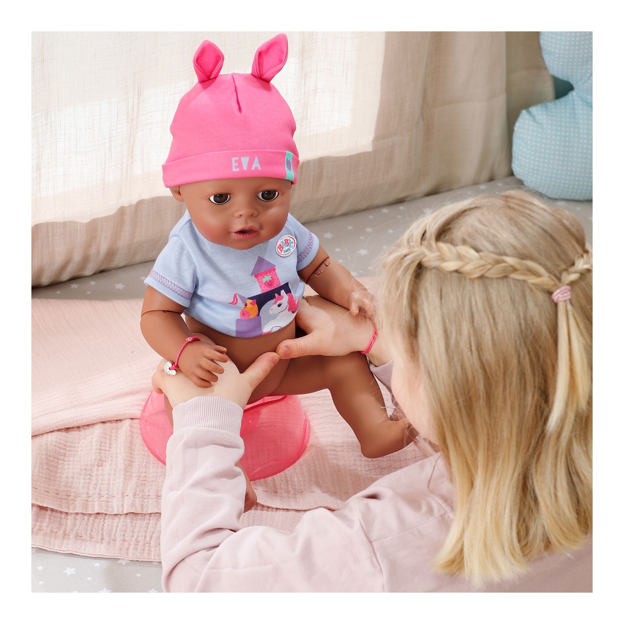 BABY born Eva Click & Play Interactive Baby Doll 43cm