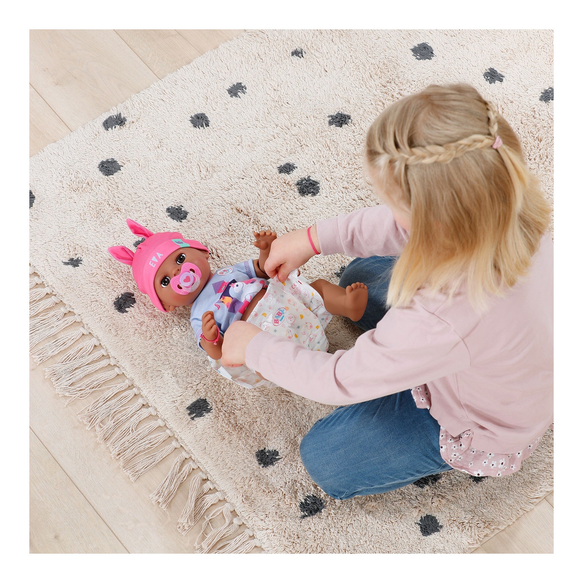 BABY born Eva Click & Play Interactive Baby Doll 43cm