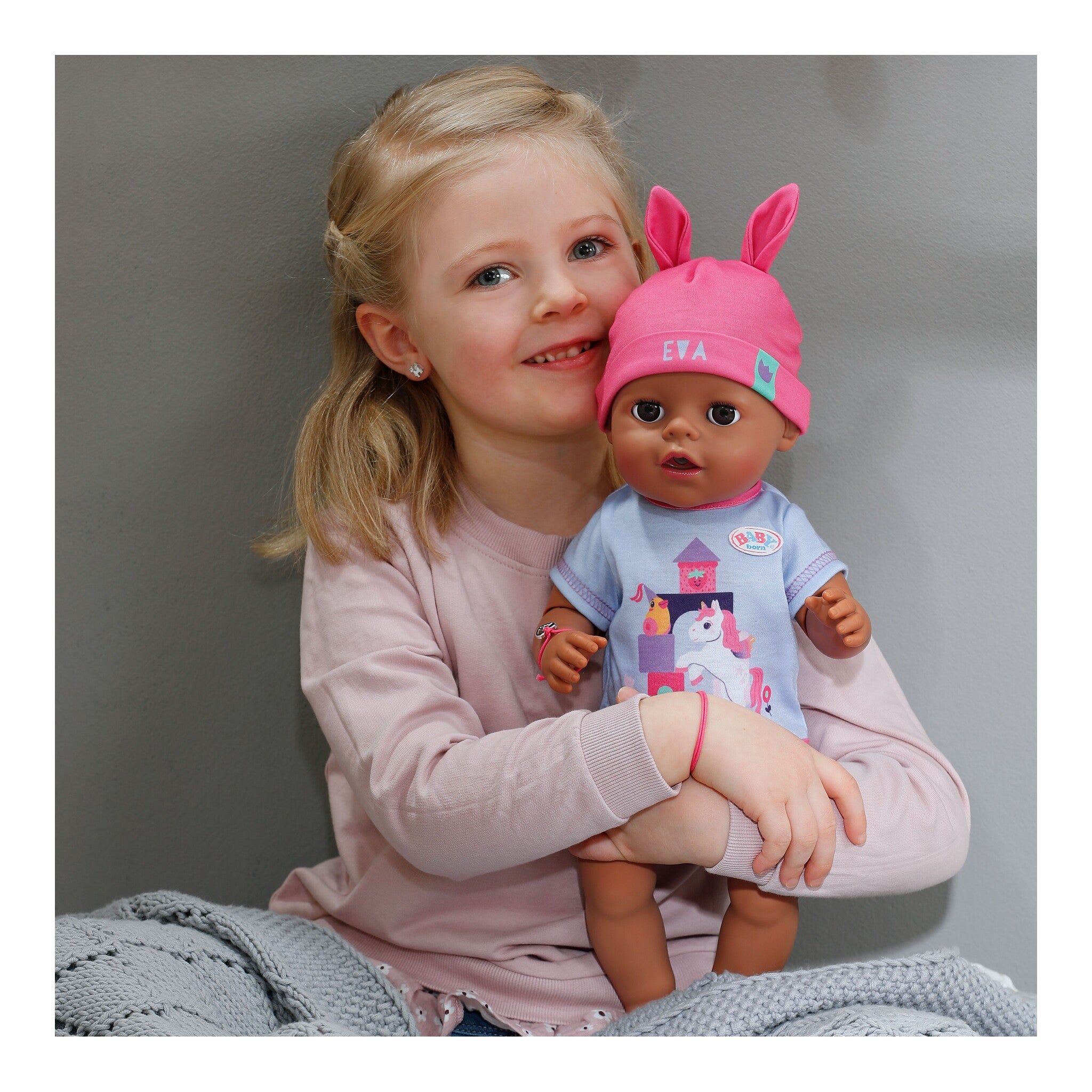 BABY born Eva Click & Play Interactive Baby Doll 43cm