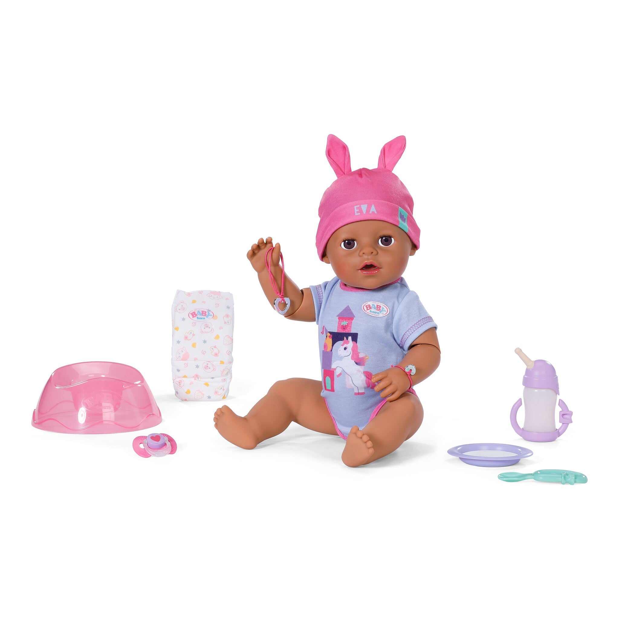 BABY born Eva Click & Play Interactive Baby Doll 43cm