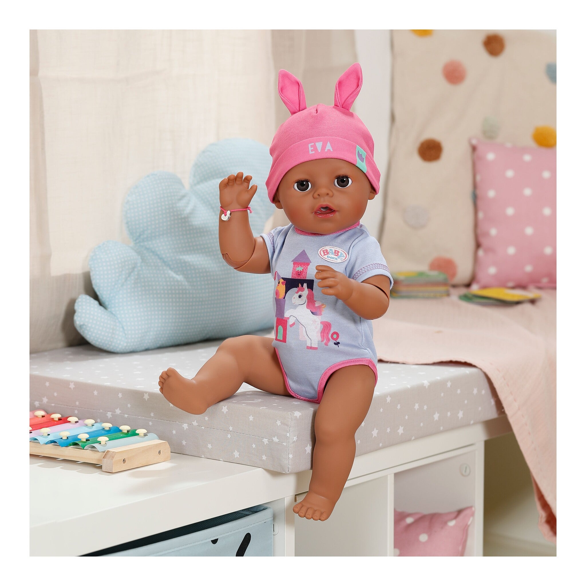 BABY born Eva Click & Play Interactive Baby Doll 43cm