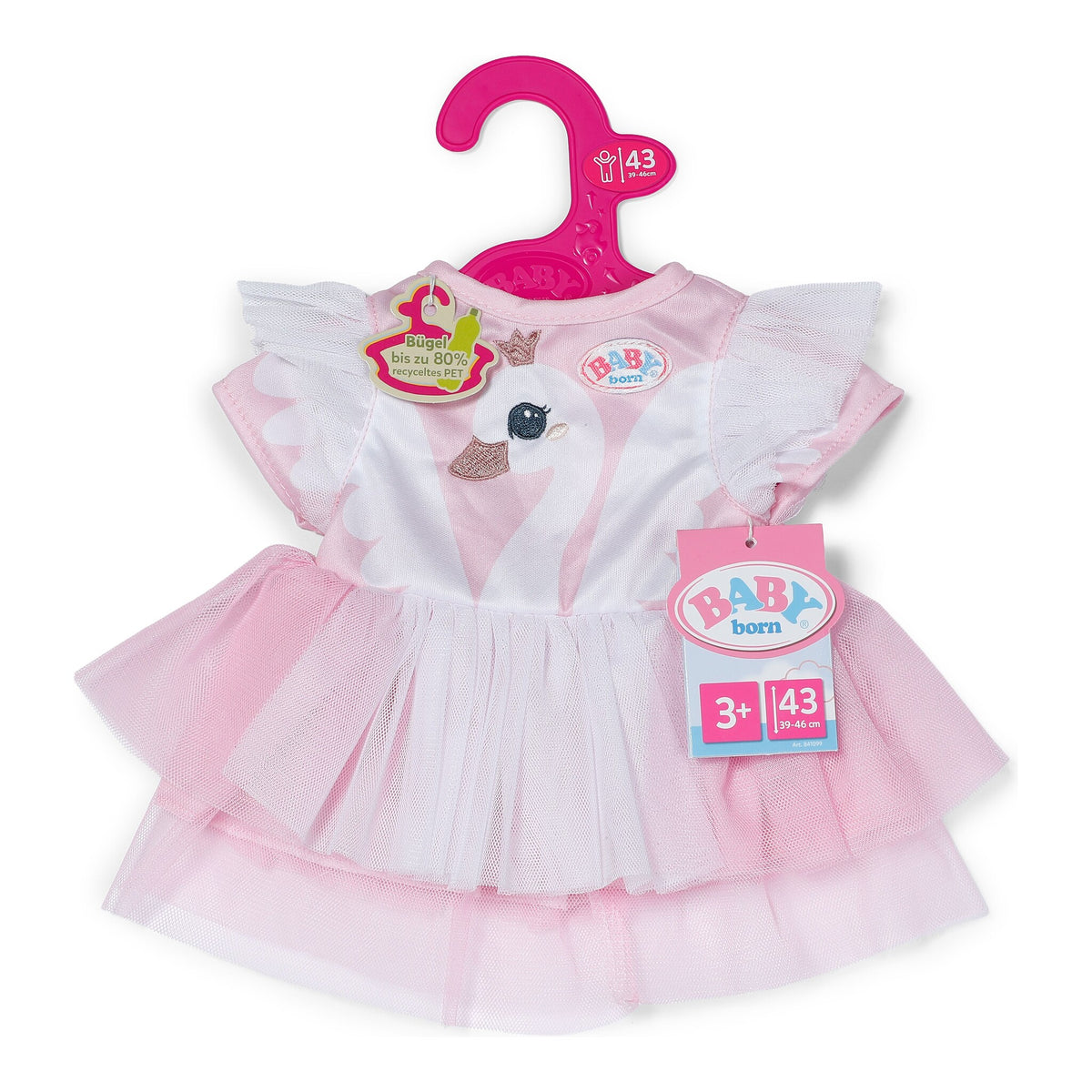 BABY born Swan Dress Outfit for 43cm Dolls