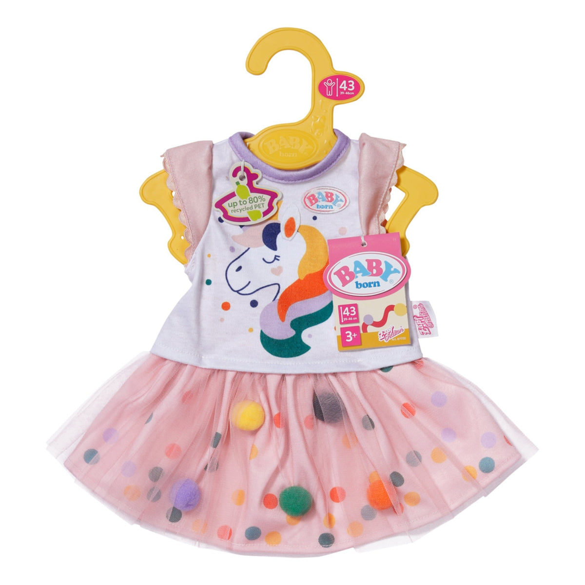 BABY born Unicorn Tutu Dress Outfit for 43cm Dolls