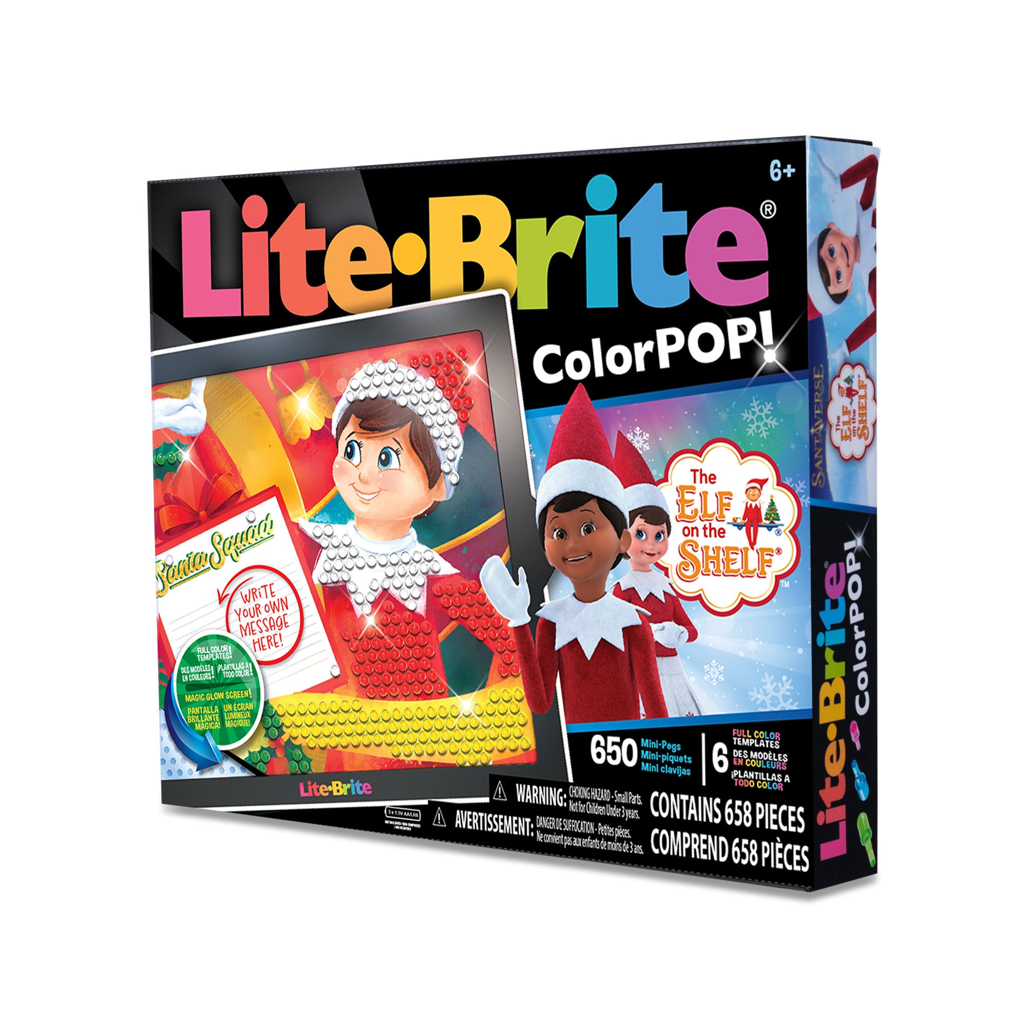 Lite-Brite ColorPOP! Elf on the Shelf Light-Up Art Set
