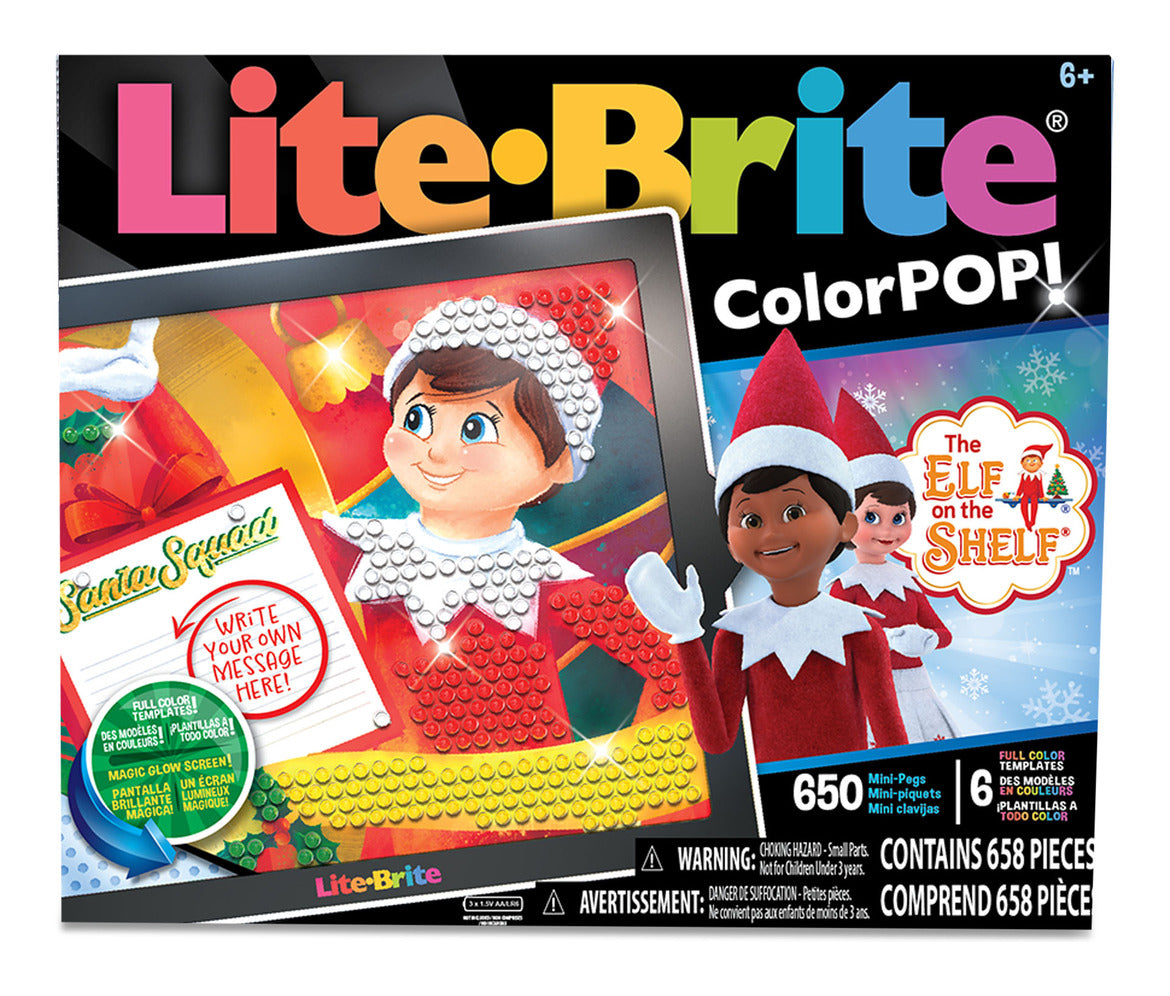 Lite-Brite ColorPOP! Elf on the Shelf Light-Up Art Set