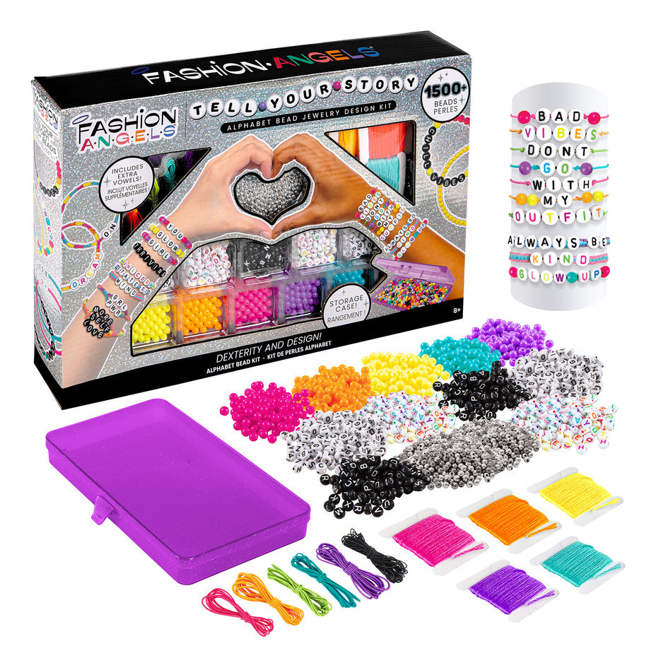 Fashion Angels Tell Your Story 1500+ Alphabet Bead Jewellery Kit