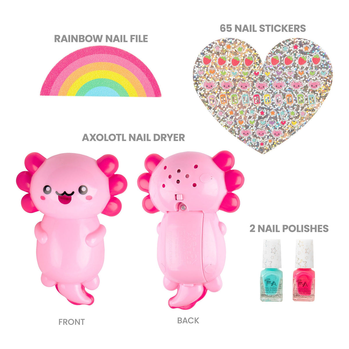 Fashion Angels Axolotl Nail Dryer Nail Art Design Kit