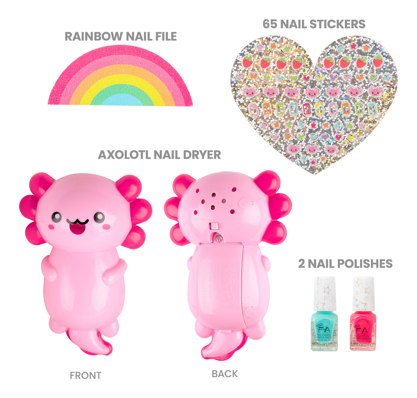 Fashion Angels Axolotl Nail Dryer Nail Art Design Kit