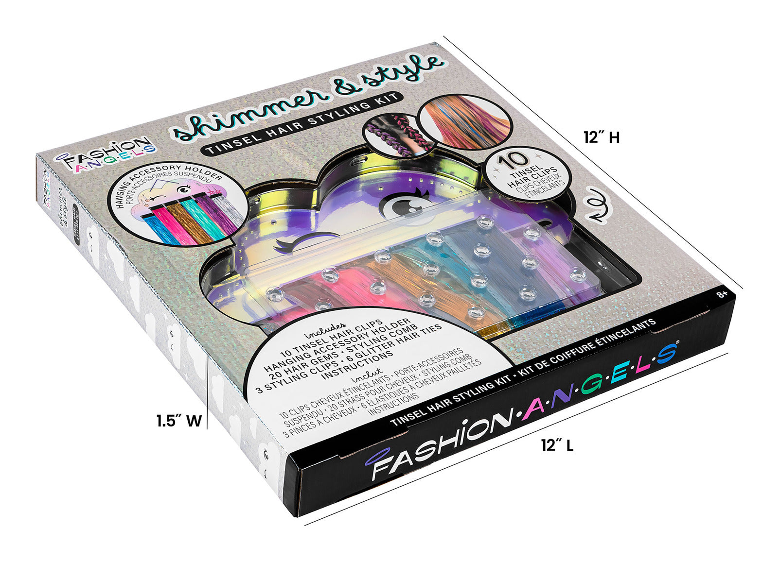 Fashion Angels Shimmer & Style Tinsel Hair Styling Kit