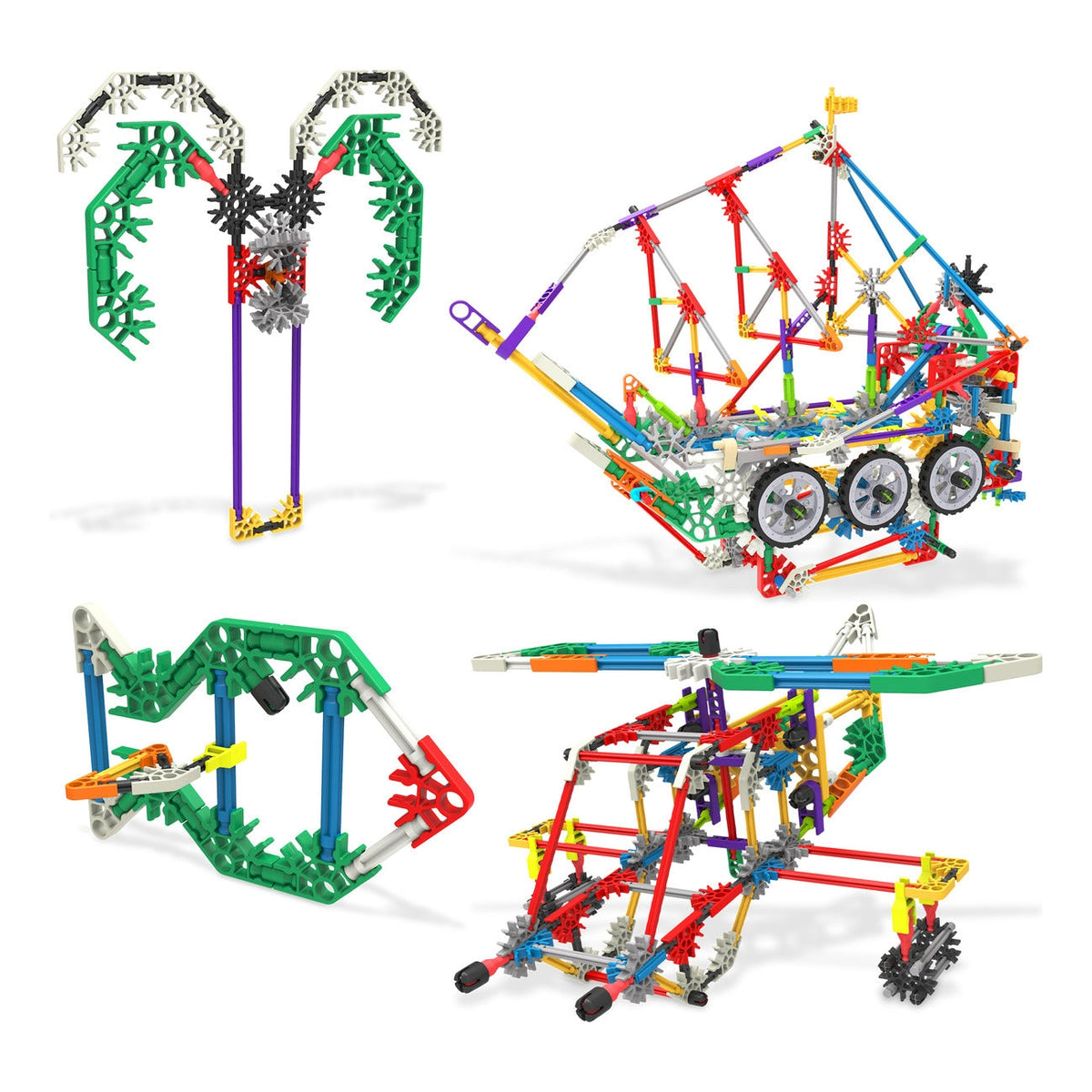 K'NEX 408-Piece 80 Model Deluxe Building Set with Bag