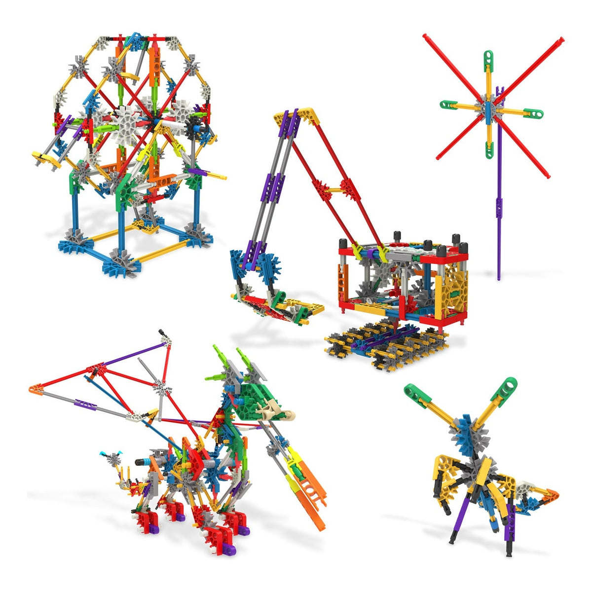 K'NEX 408-Piece 80 Model Deluxe Building Set with Bag