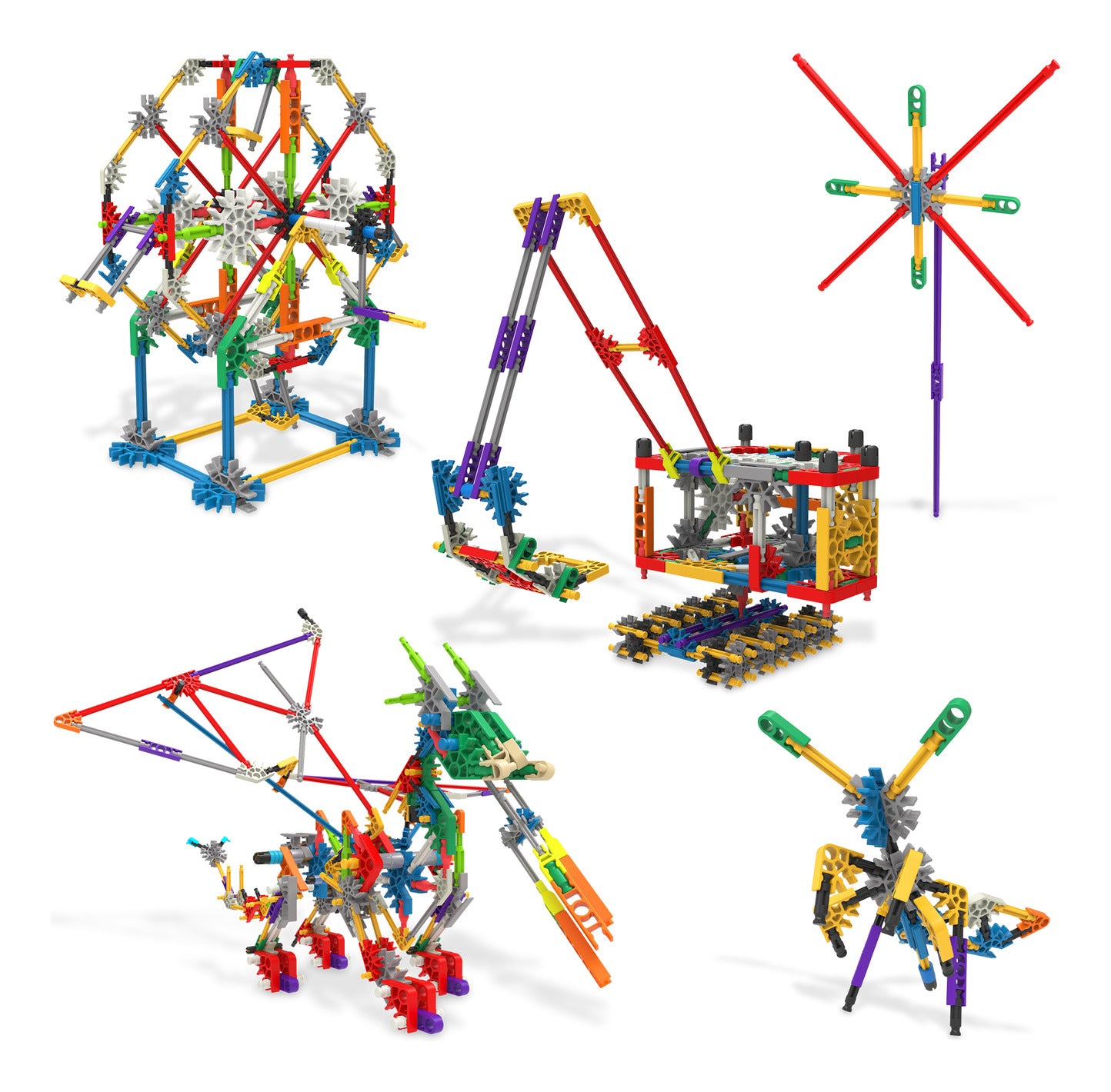 K'NEX 408-Piece 80 Model Deluxe Building Set with Bag