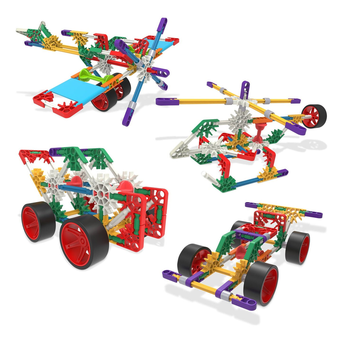 K'NEX Custom Cruisers 30 Model Vehicle Building Set with Storage Bag