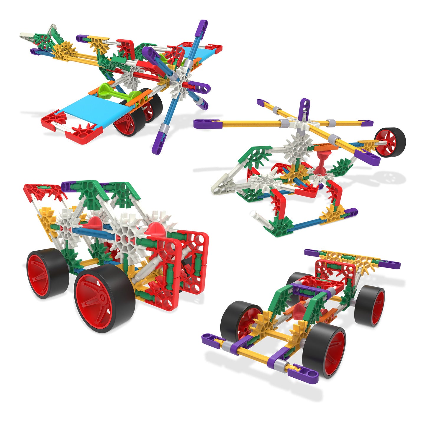 K'NEX Custom Cruisers 30 Model Vehicle Building Set with Storage Bag