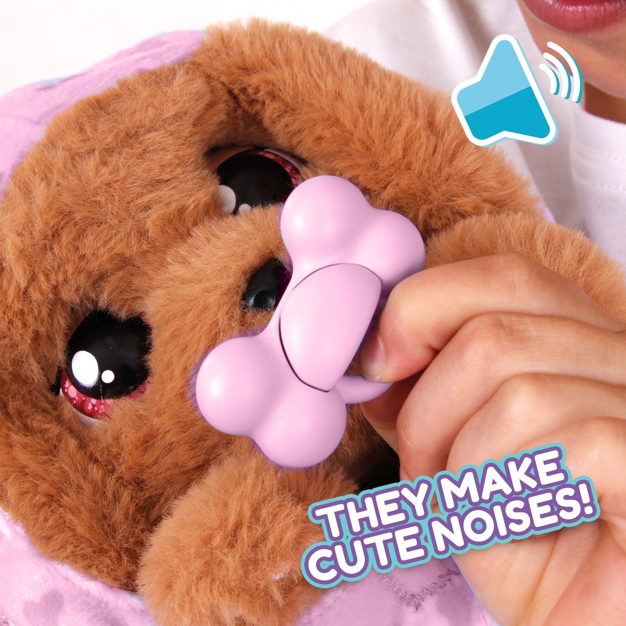 Baby Paws Cocker Interactive Plush Puppy with Swaddle Bag