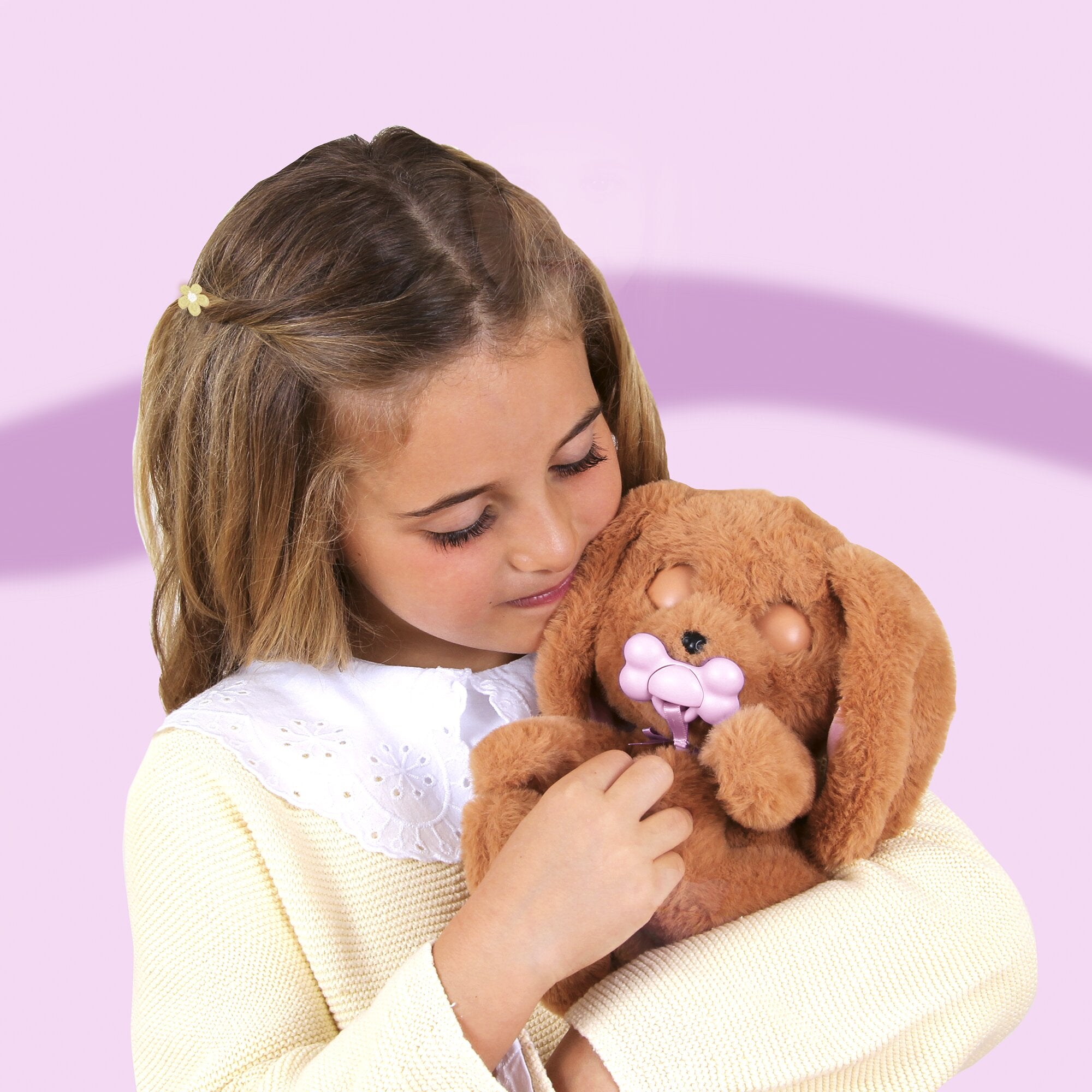 Baby Paws Cocker Interactive Plush Puppy with Swaddle Bag