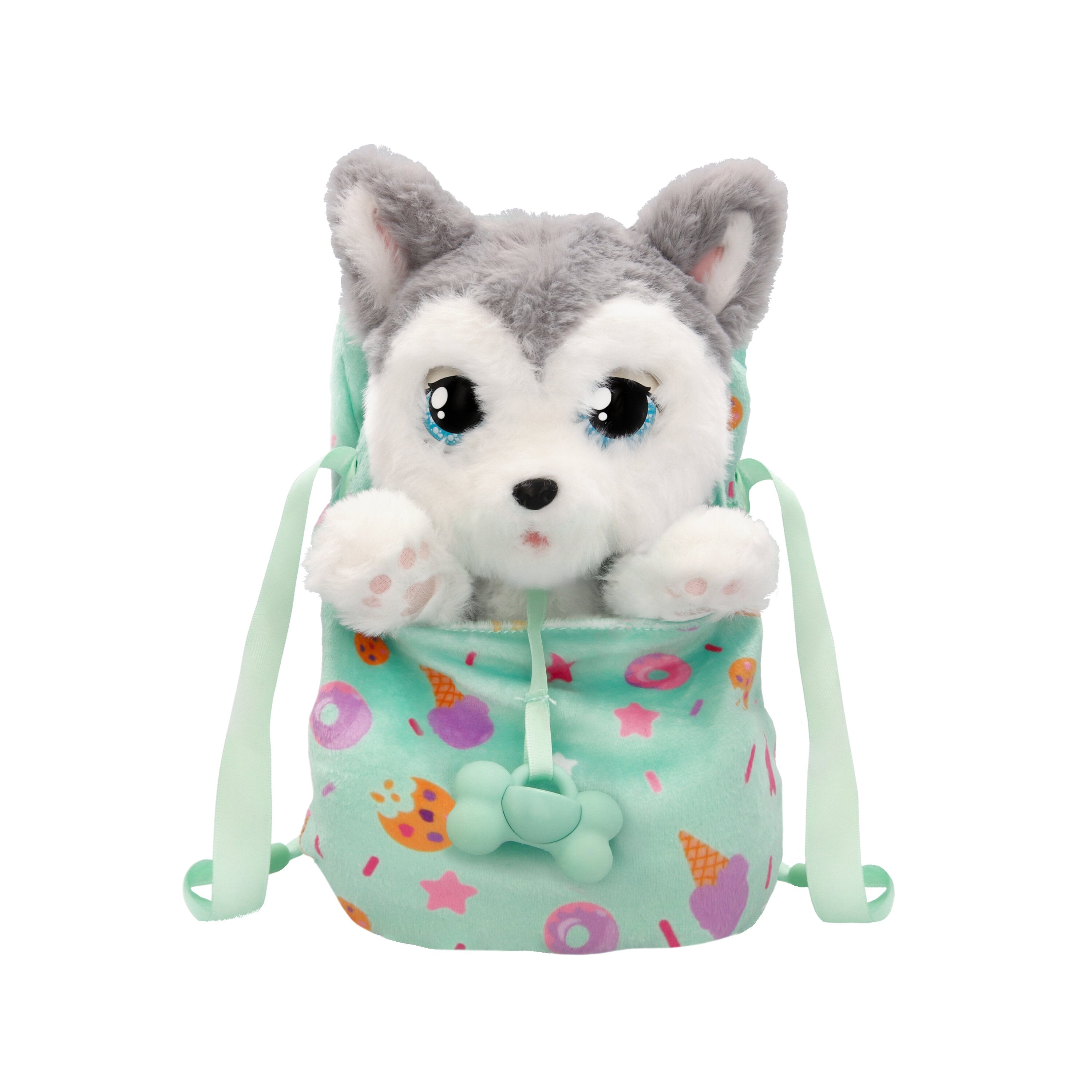 Baby Paws Husky Interactive Plush Puppy with Blanket and Pacifier
