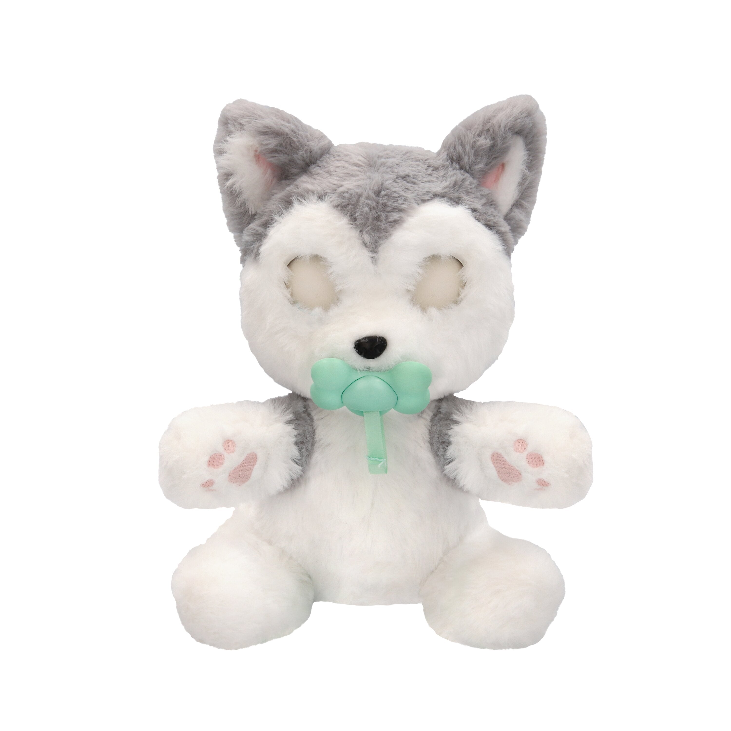 Baby Paws Husky Interactive Plush Puppy with Blanket and Pacifier