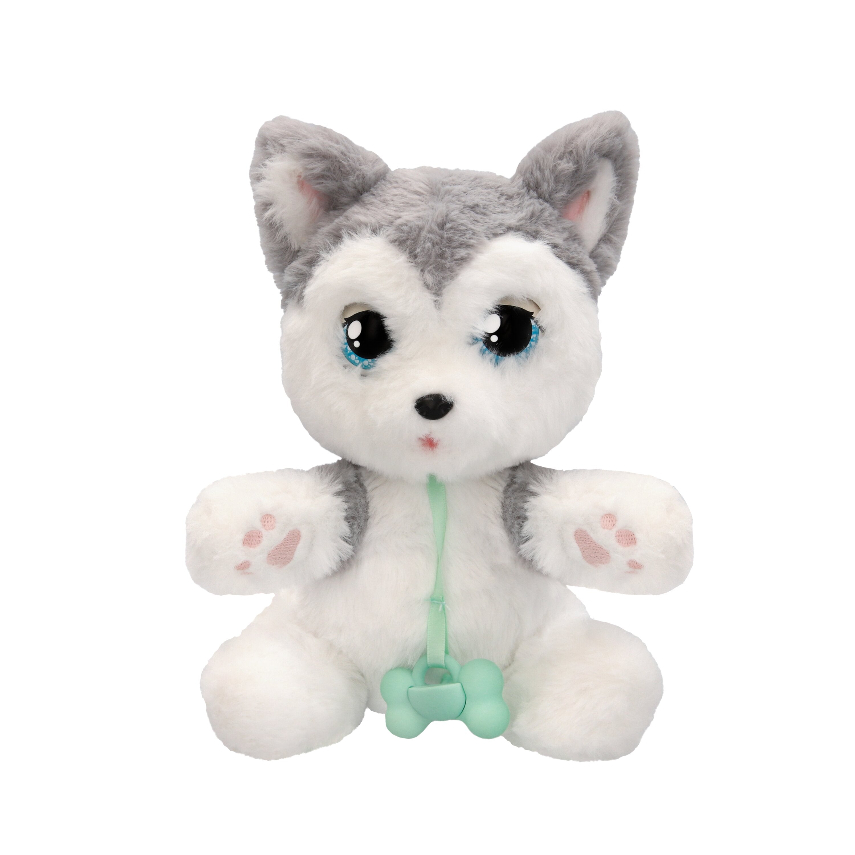Baby Paws Husky Interactive Plush Puppy with Blanket and Pacifier