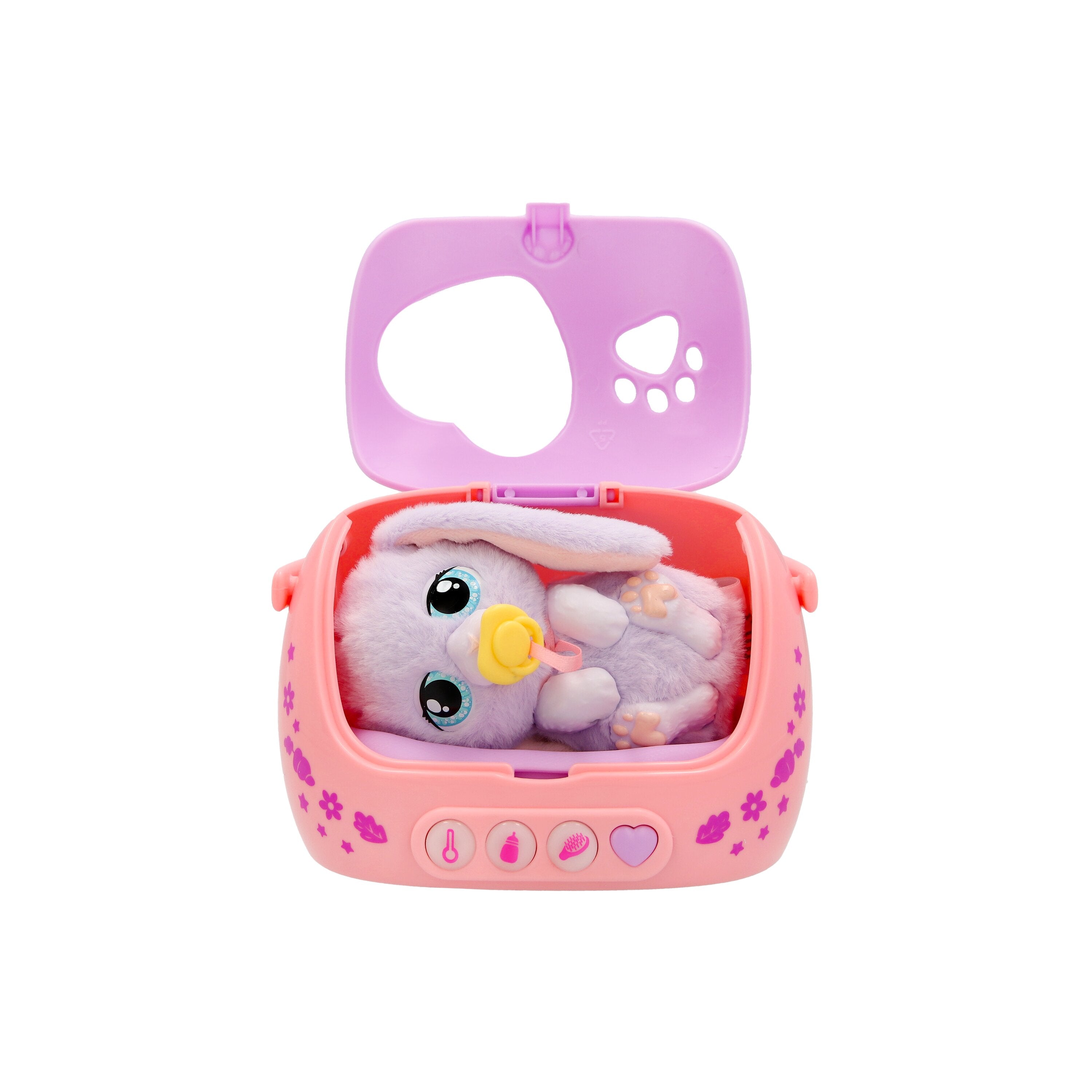 Baby Paws Just Born Bunny Interactive Plush Pet with Carry Case