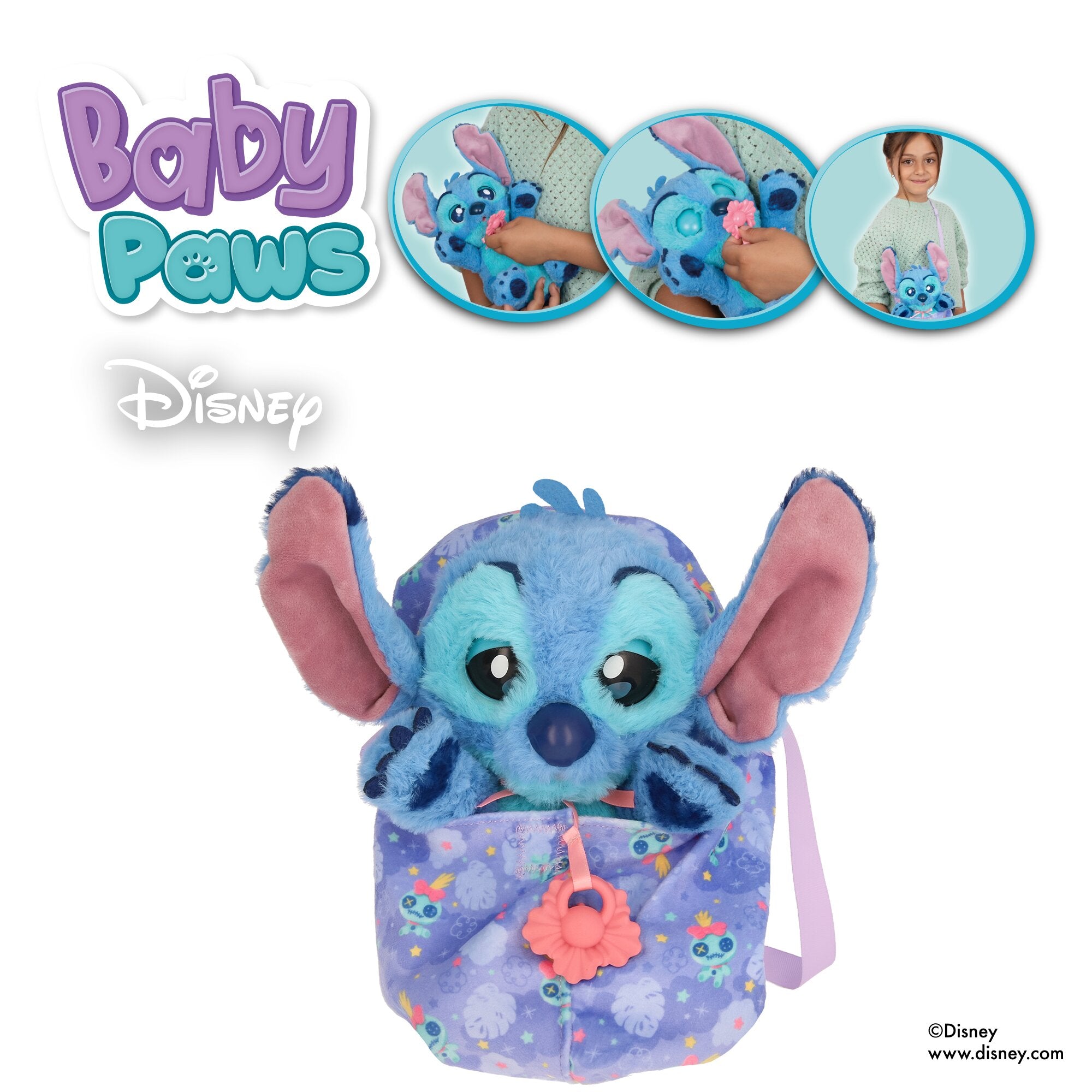 Baby Paws Disney Stitch Interactive Plush Toy