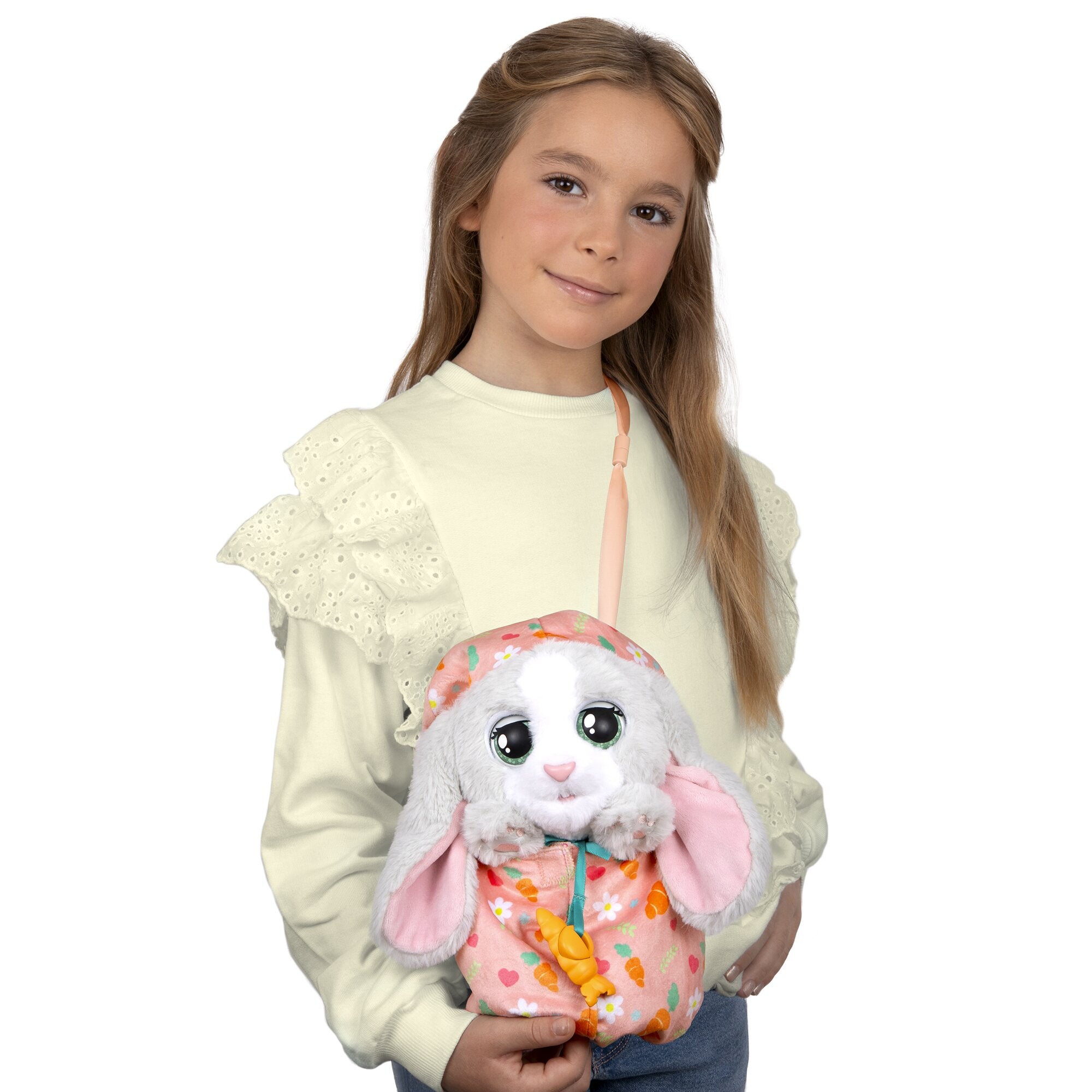Baby Paws Interactive Bunny Plush with Carrier Bag