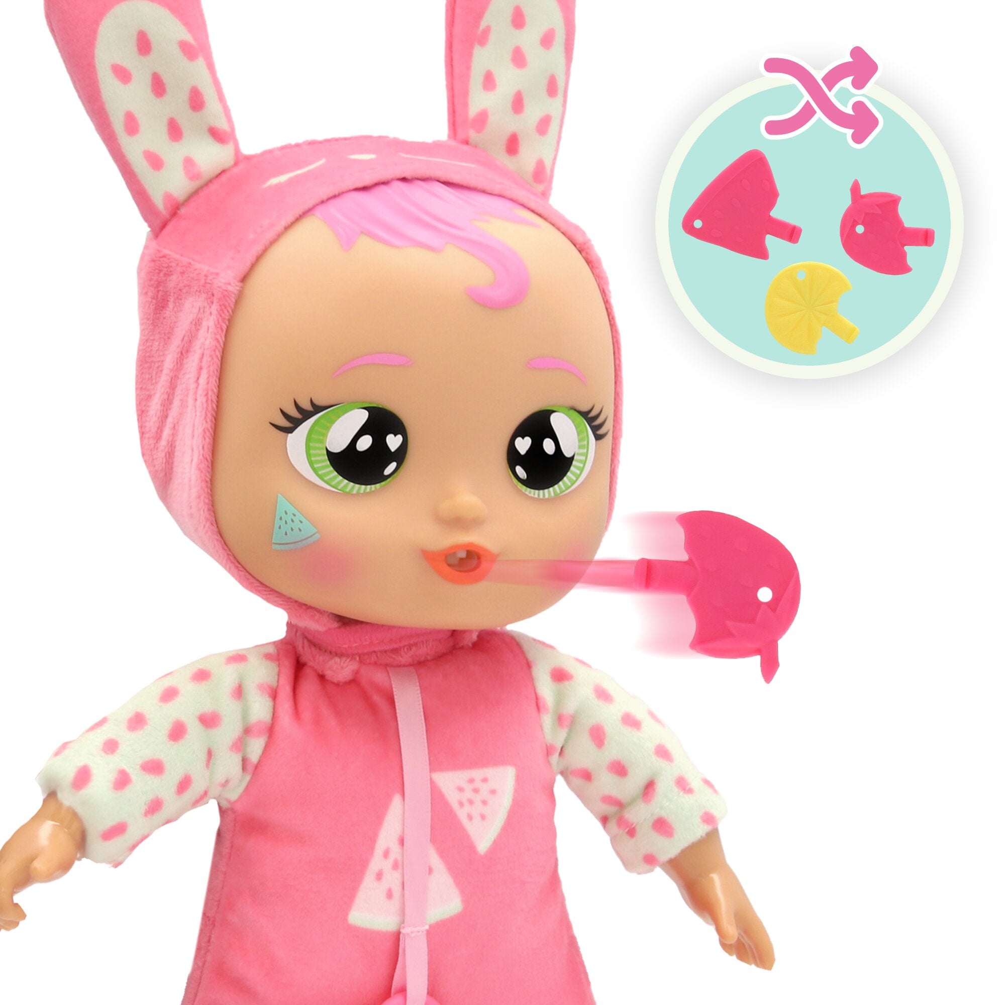 Cry Babies Mealtime Julie Interactive Baby Doll with Feeding Accessories