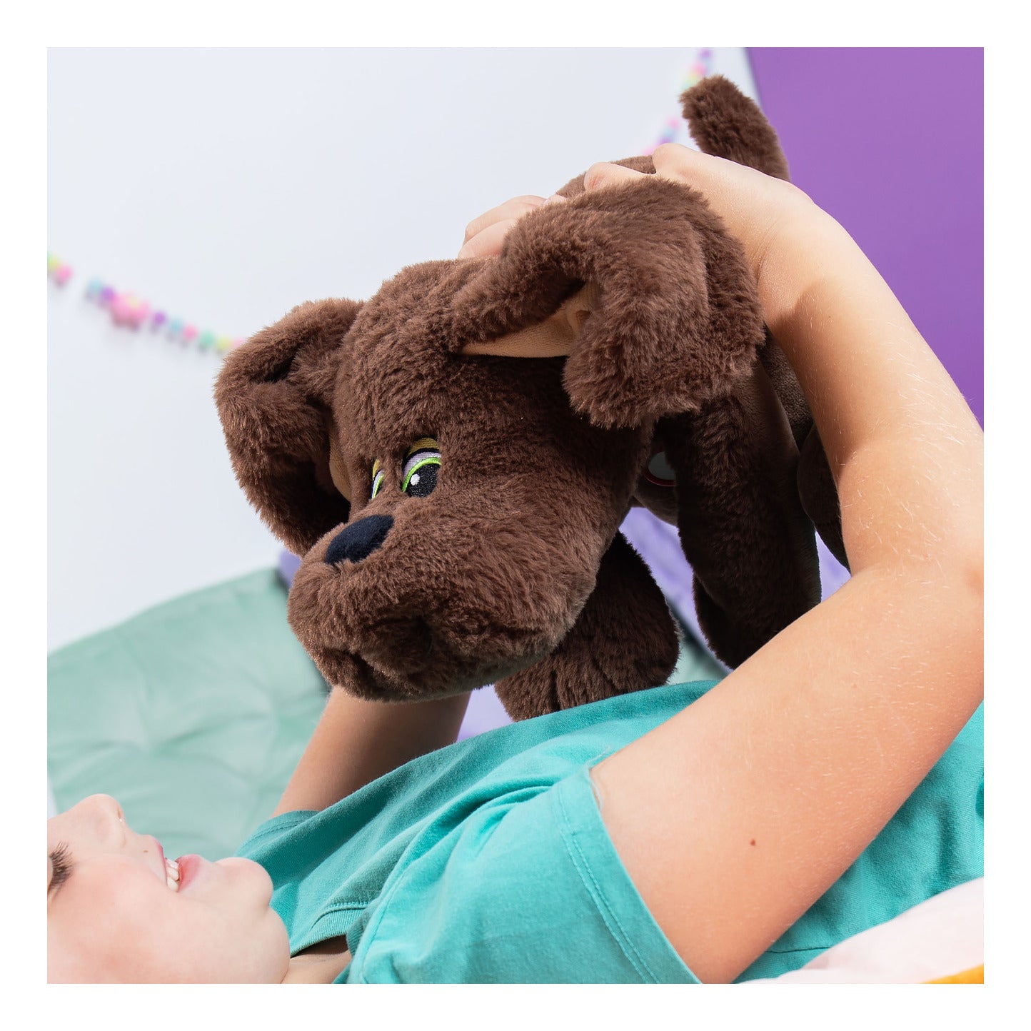 Pound Puppies Weighted Snuggles Brown Weighted Plush Dog