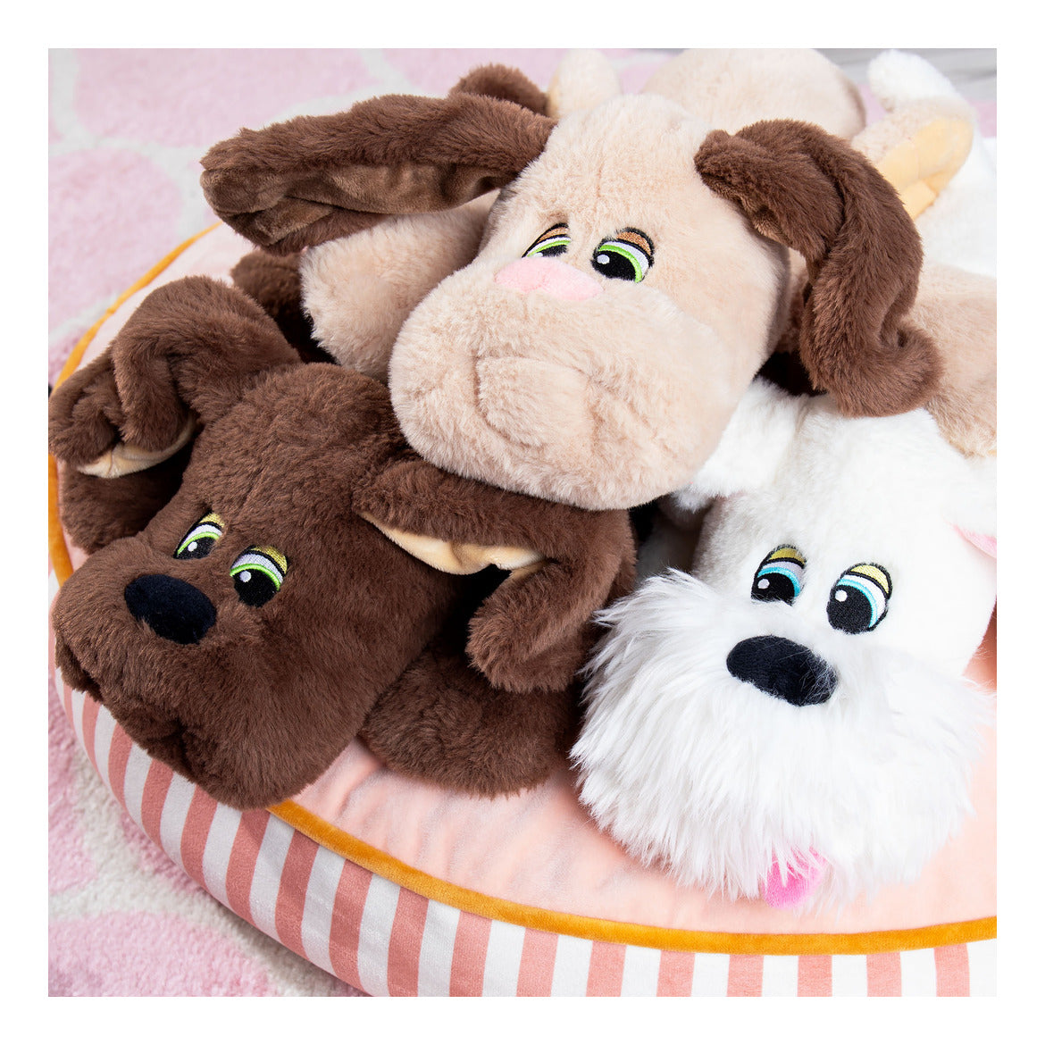 Pound Puppies Weighted Snuggles Brown Weighted Plush Dog