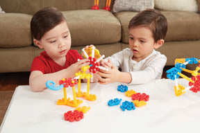 Kid K'NEX Oodles of Pals 60 Model Building Set – 116 Pieces