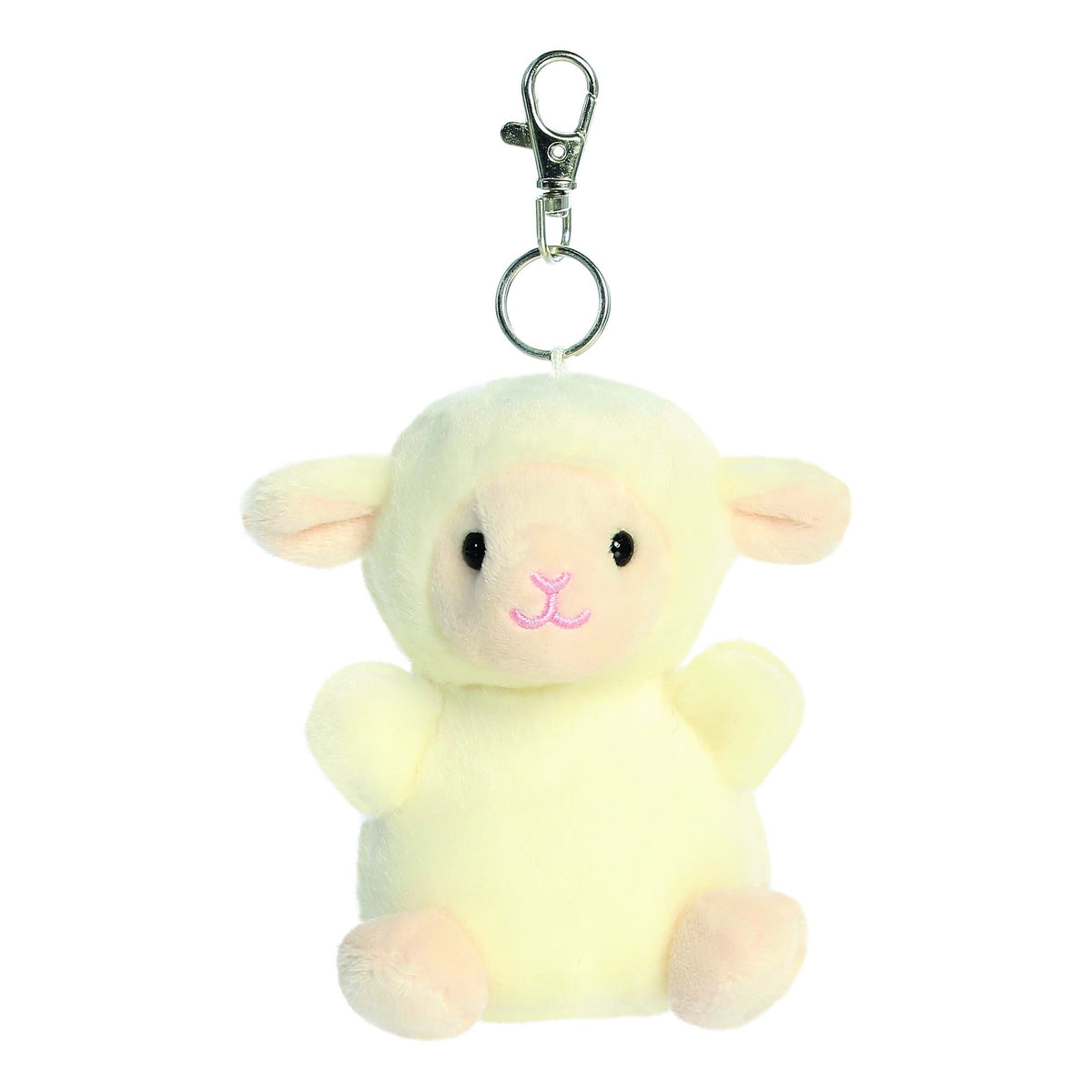 Palm Pals Woolly Lamb Clip-On Keyring 10cm