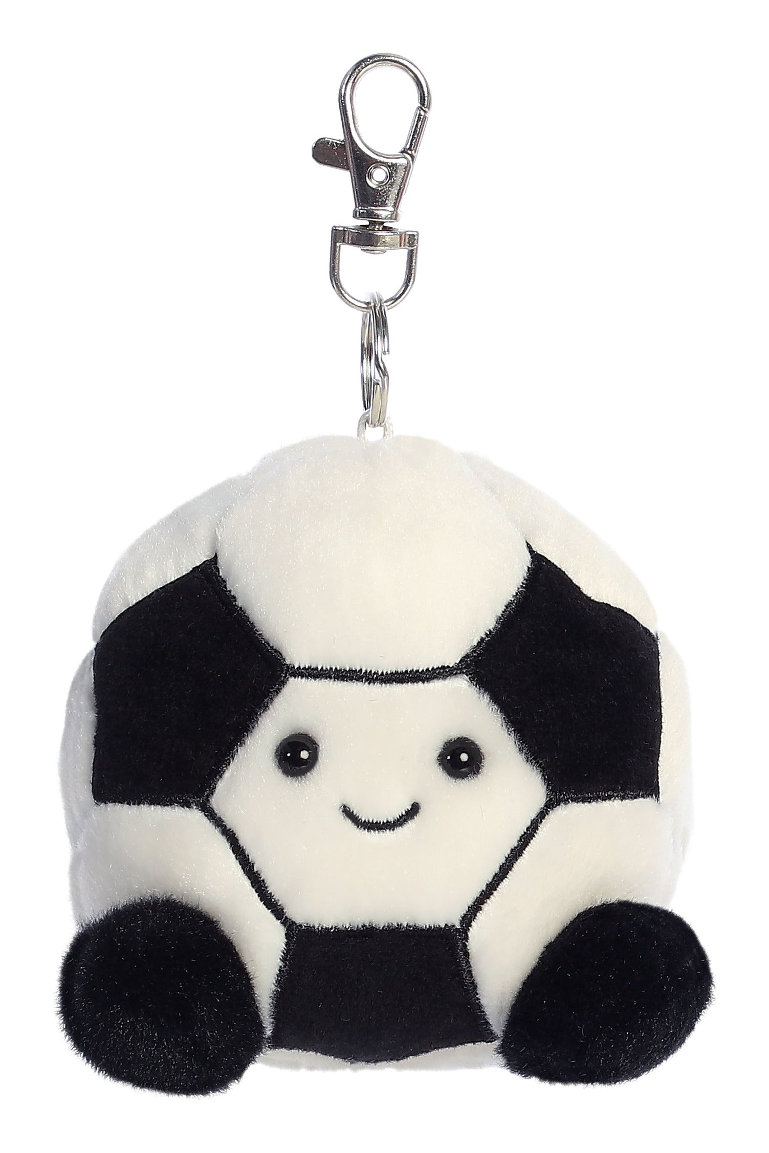Palm Pals Striker Football Clip-On Plush Keyring 4in