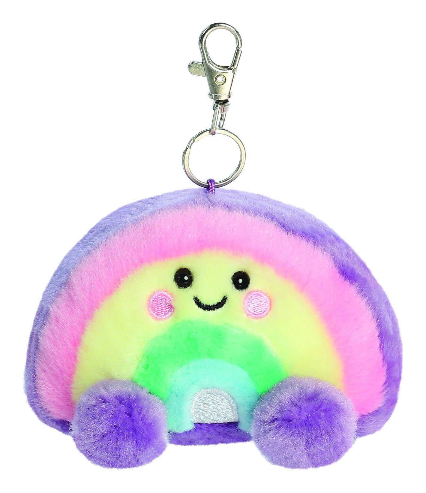 Palm Pals Vivi Rainbow Clip-On Plush Keyring 4.5in